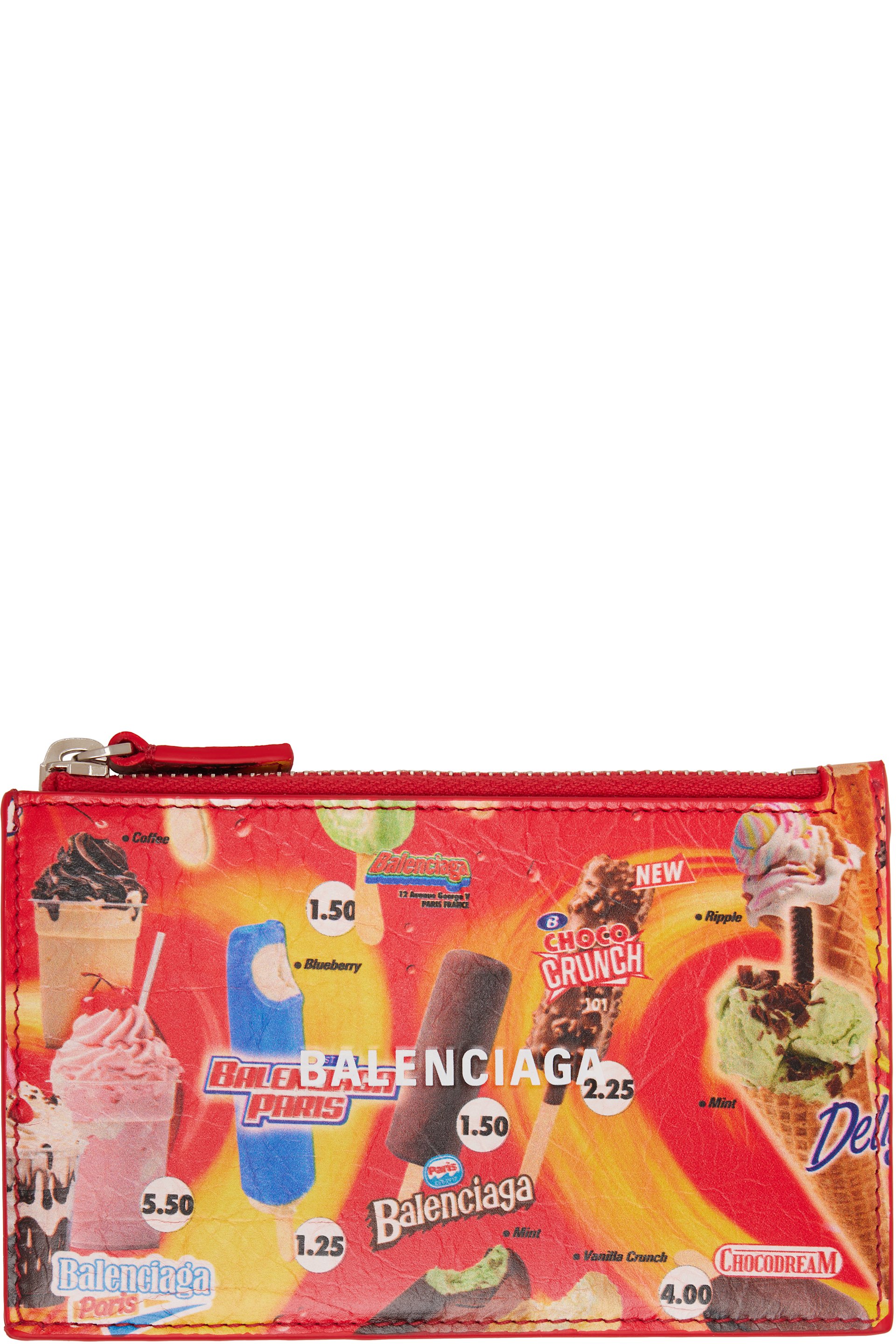 Balenciaga - Red Cash Long Coin Card Holder