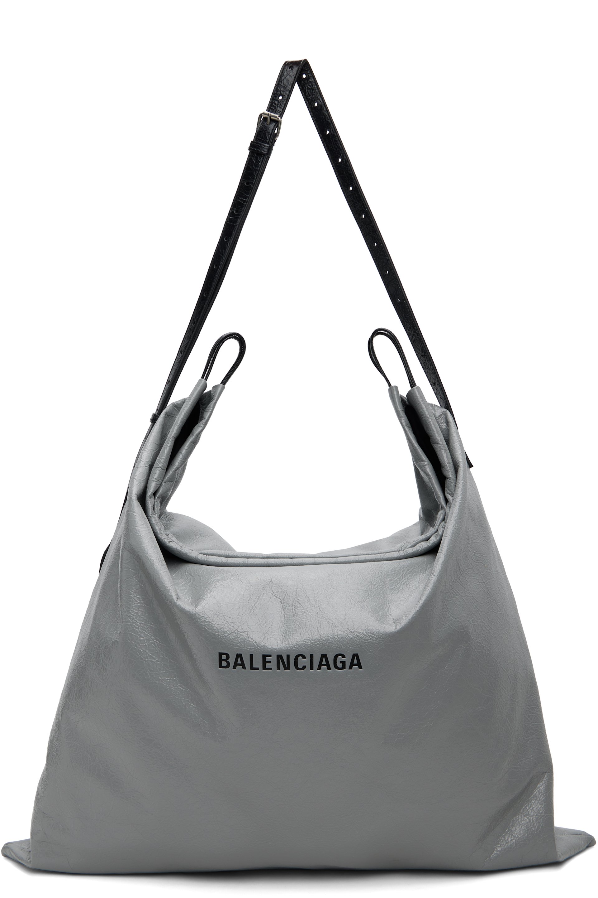 Balenciaga - 그레이 라지 더스트 메신저백