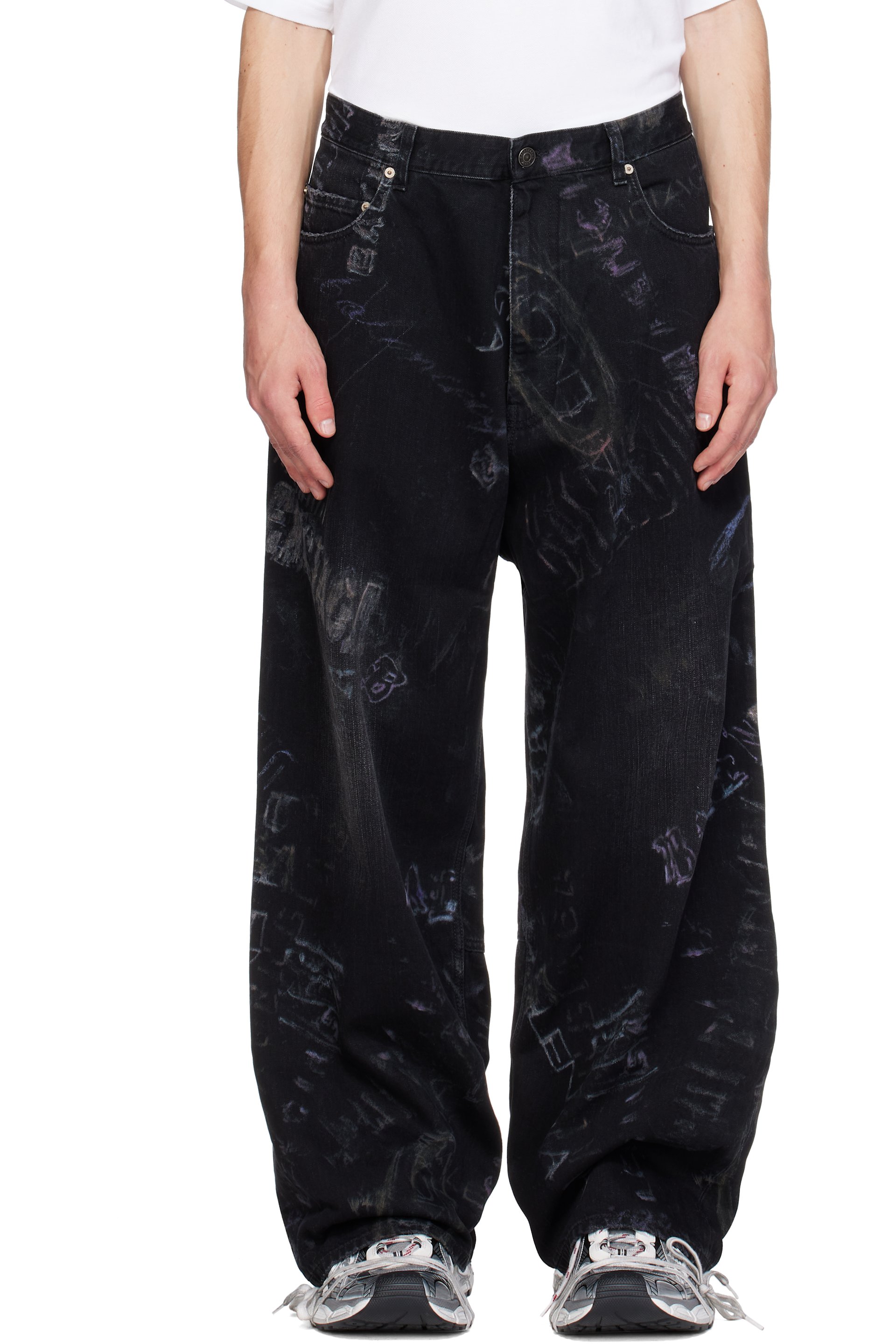 Balenciaga - Black Minimal Baggy Jeans