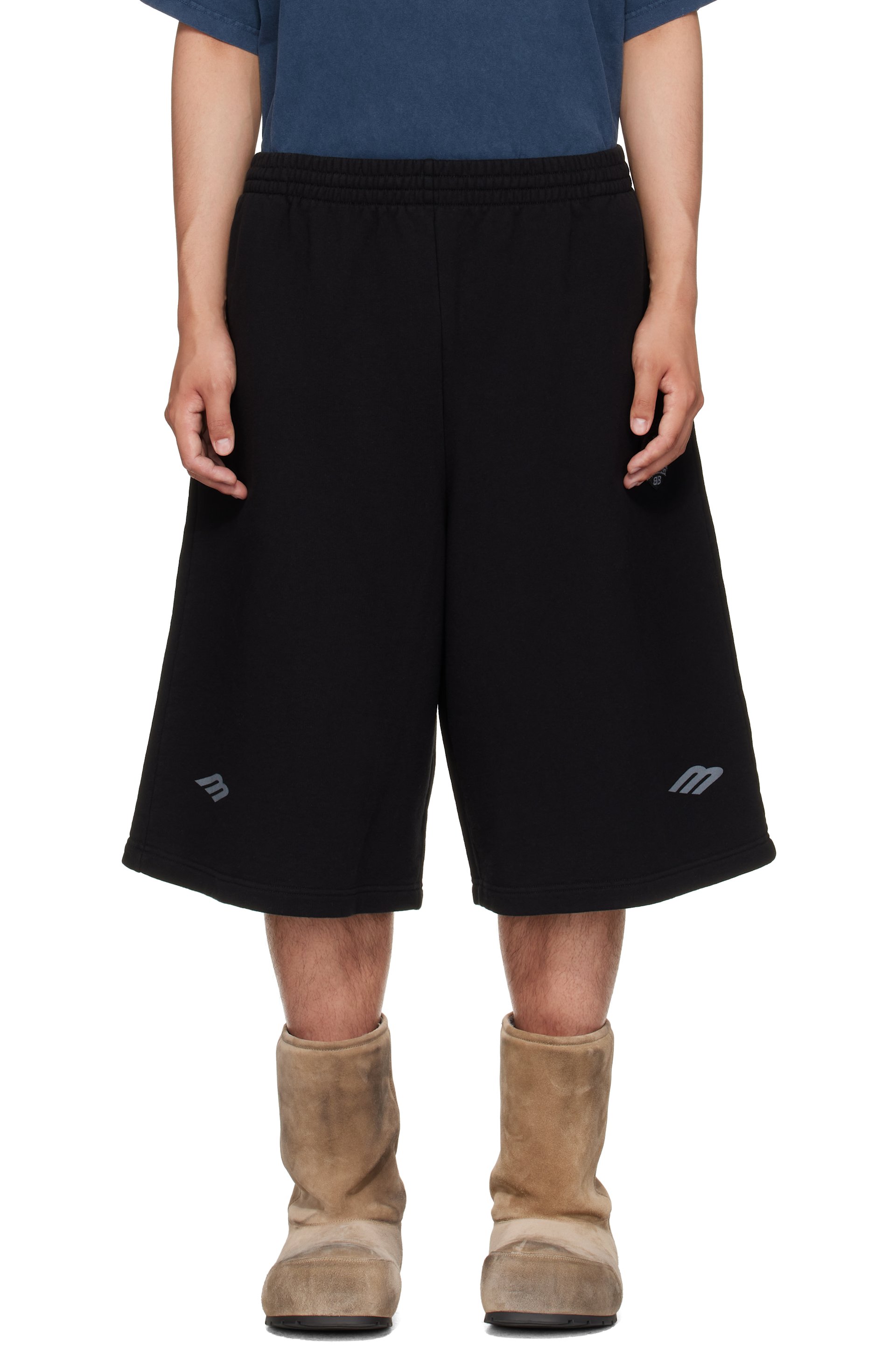 Balenciaga - Short de soccer 3B noir
