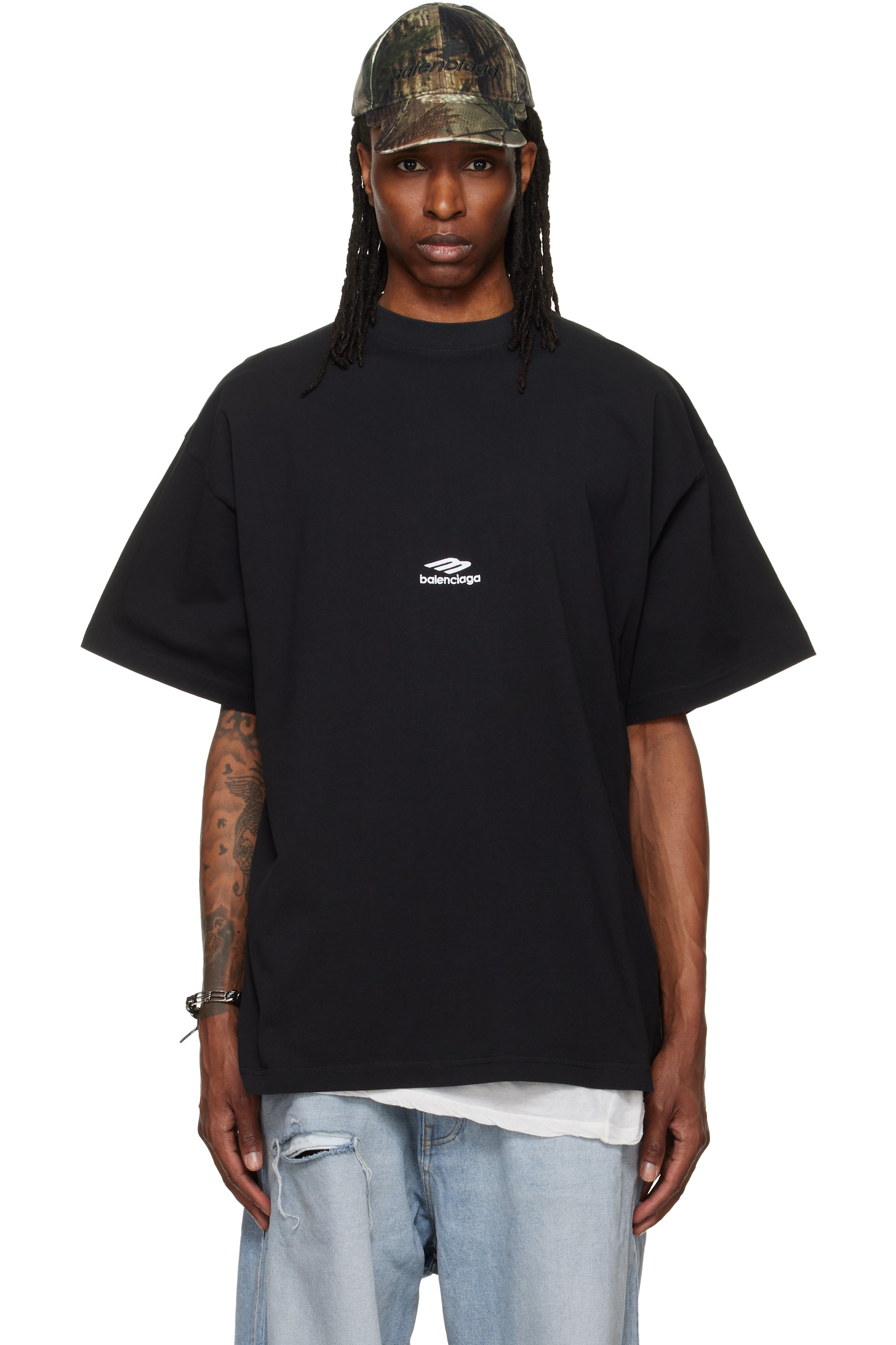 Balenciaga - Black Oversized T-shirt