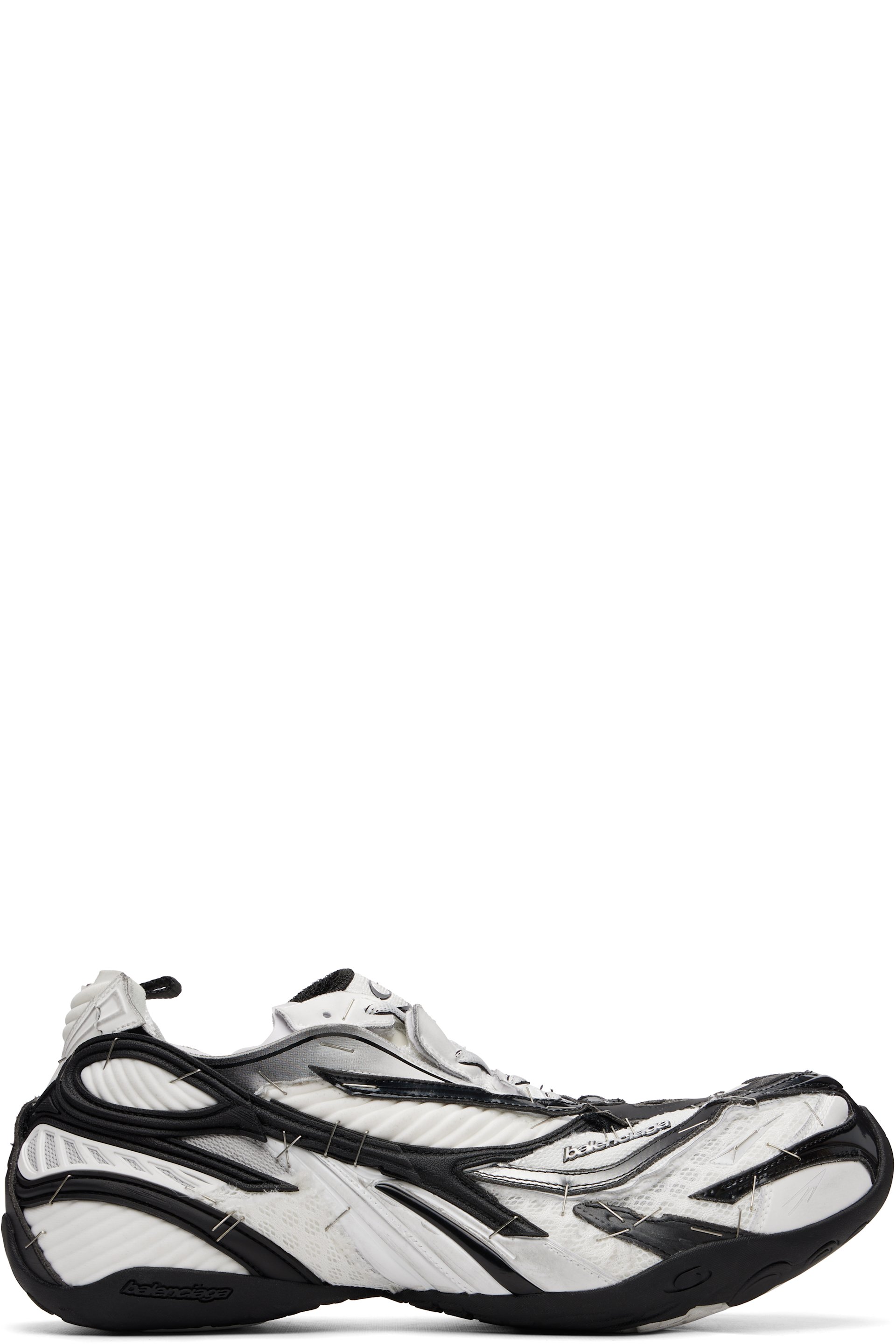 Balenciaga - White & Black Soleless Sneakers