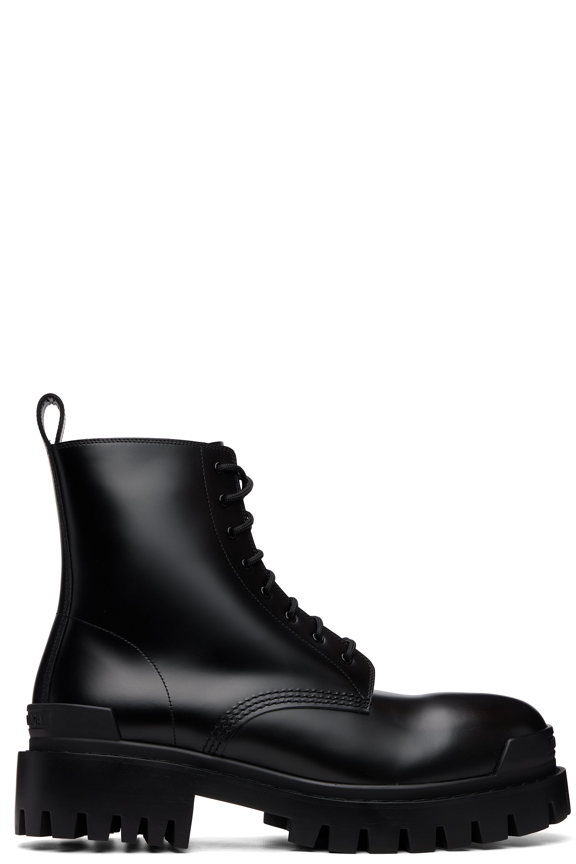 Balenciaga - Black Strike Zip Boots