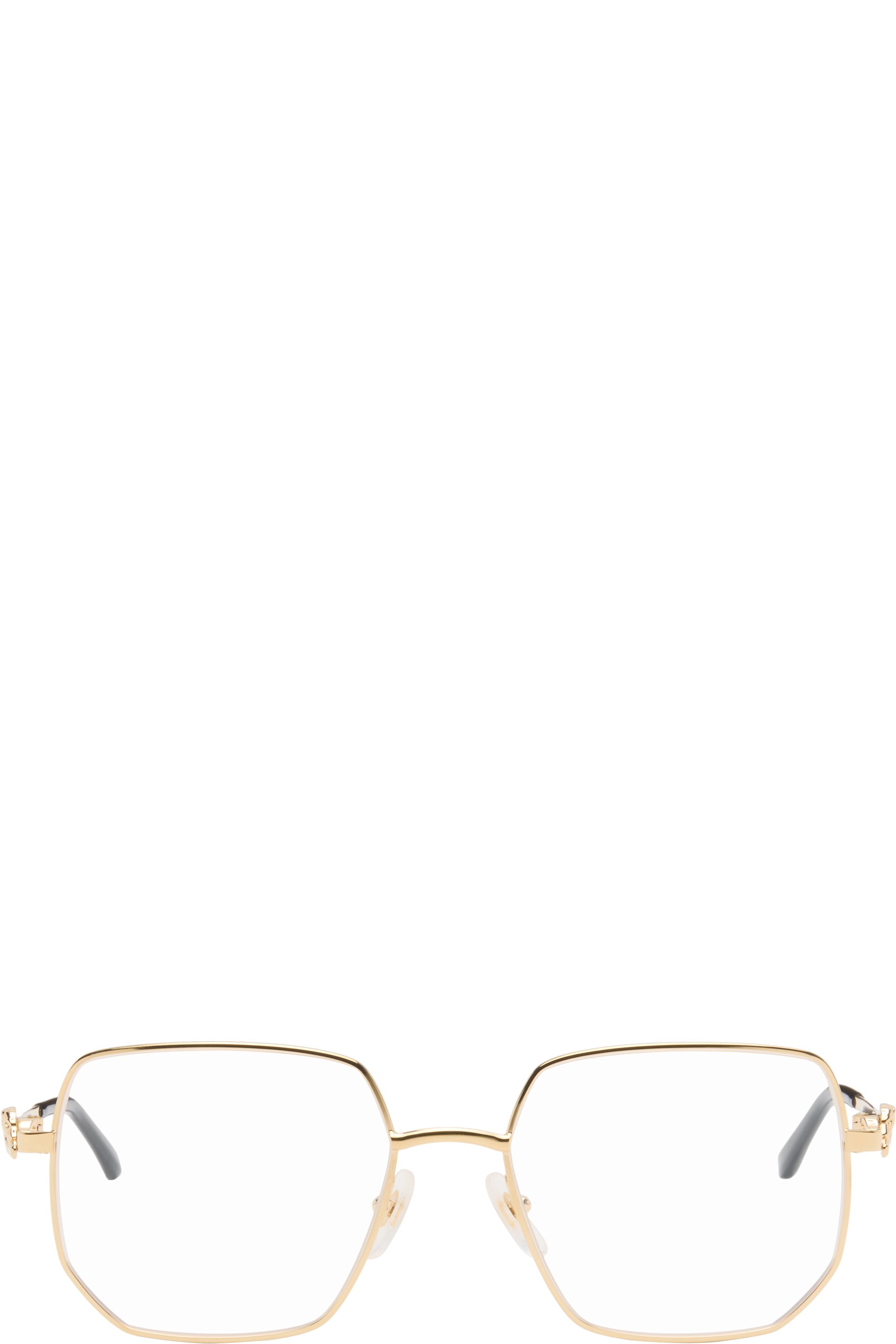 Cartier - Gold 'Panthère de Cartier' Squared Glasses