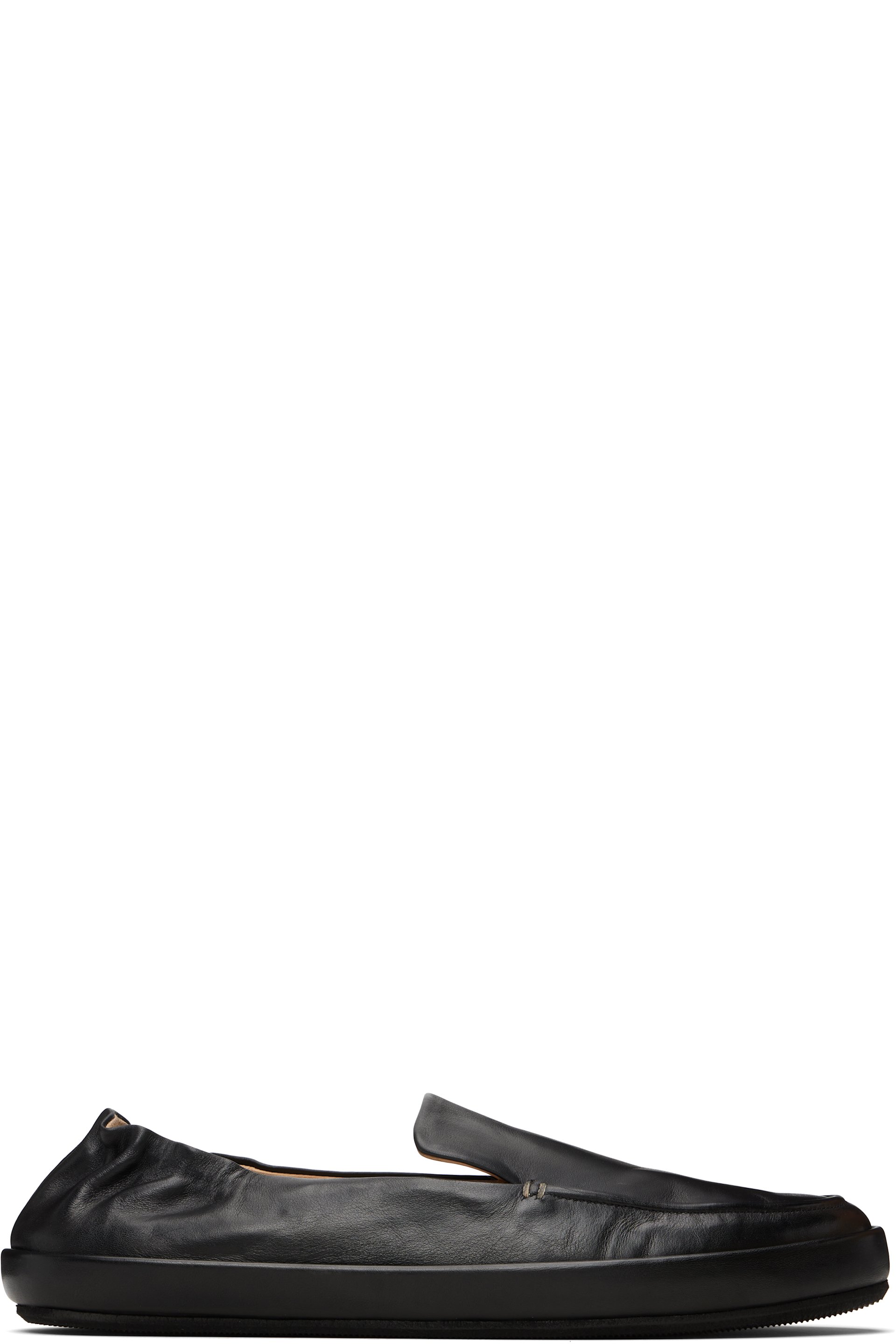 Marsèll - Black Scatopelle Leather Loafers