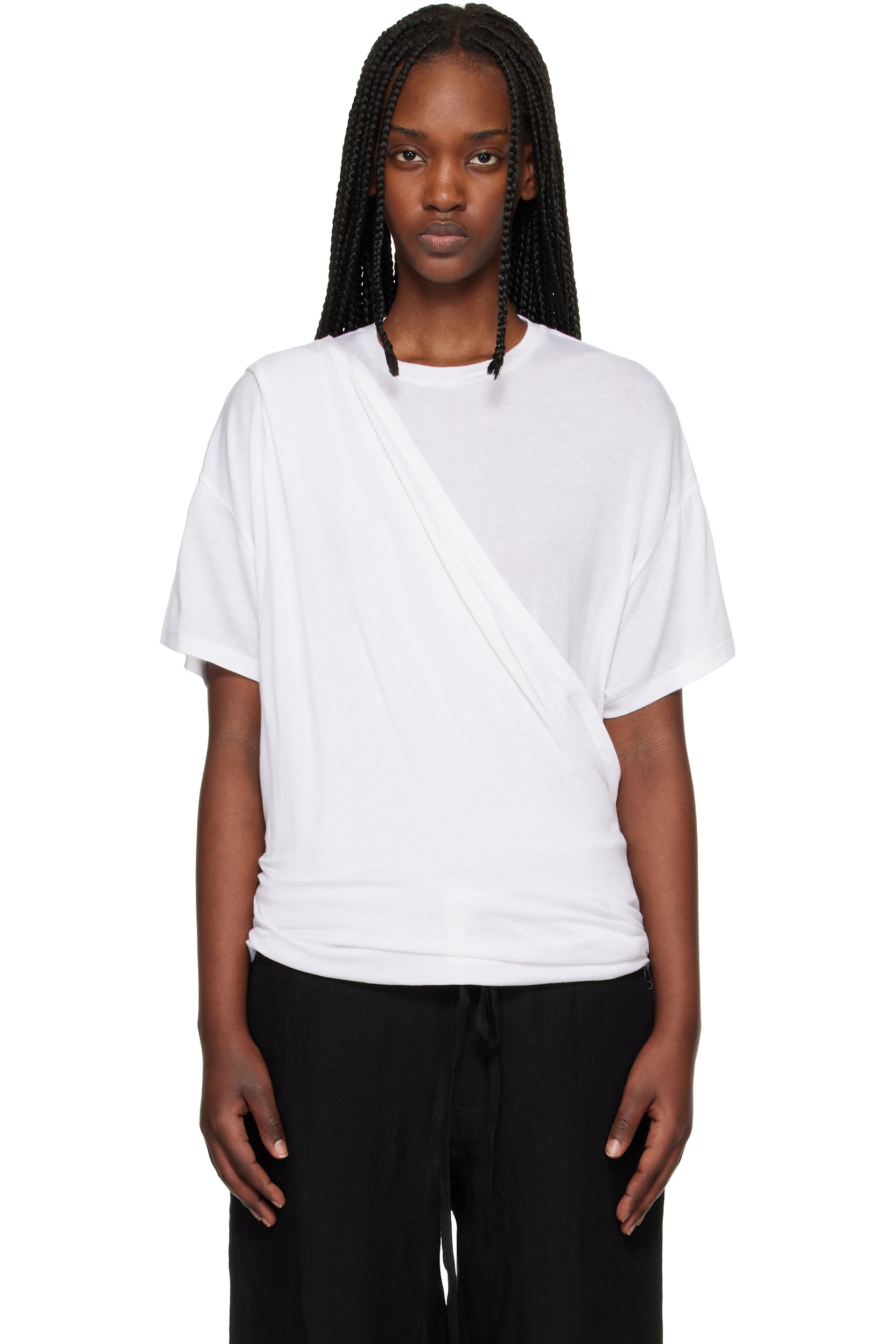 POST ARCHIVE FACTION (PAF) - T-shirt Drifter blanc