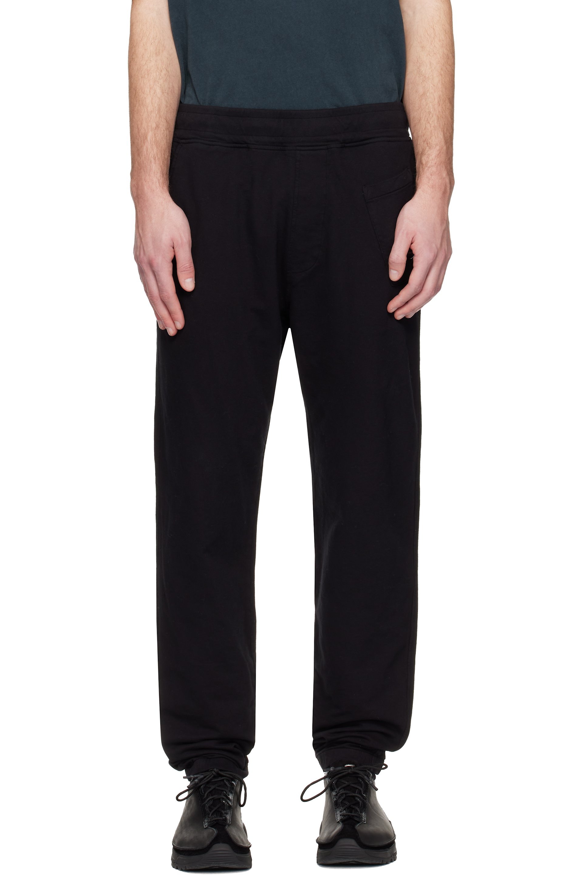 C.P. Company - Black Light Fleece Lens Sweatpants
