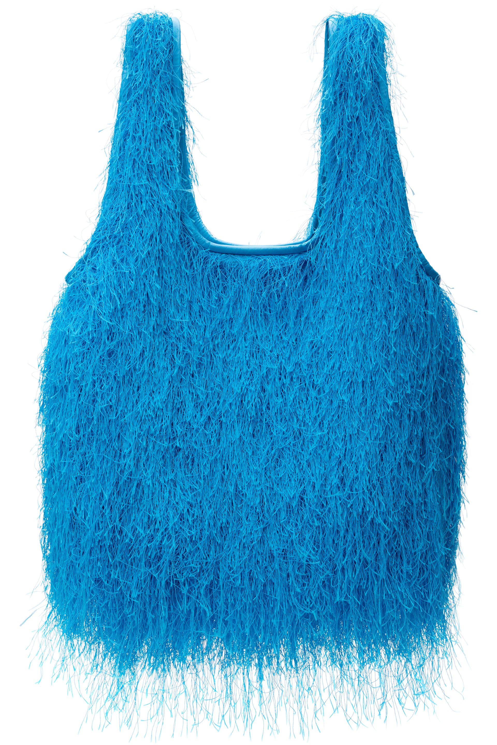 Dries Van Noten - ブルー Fringed トートバッグ
