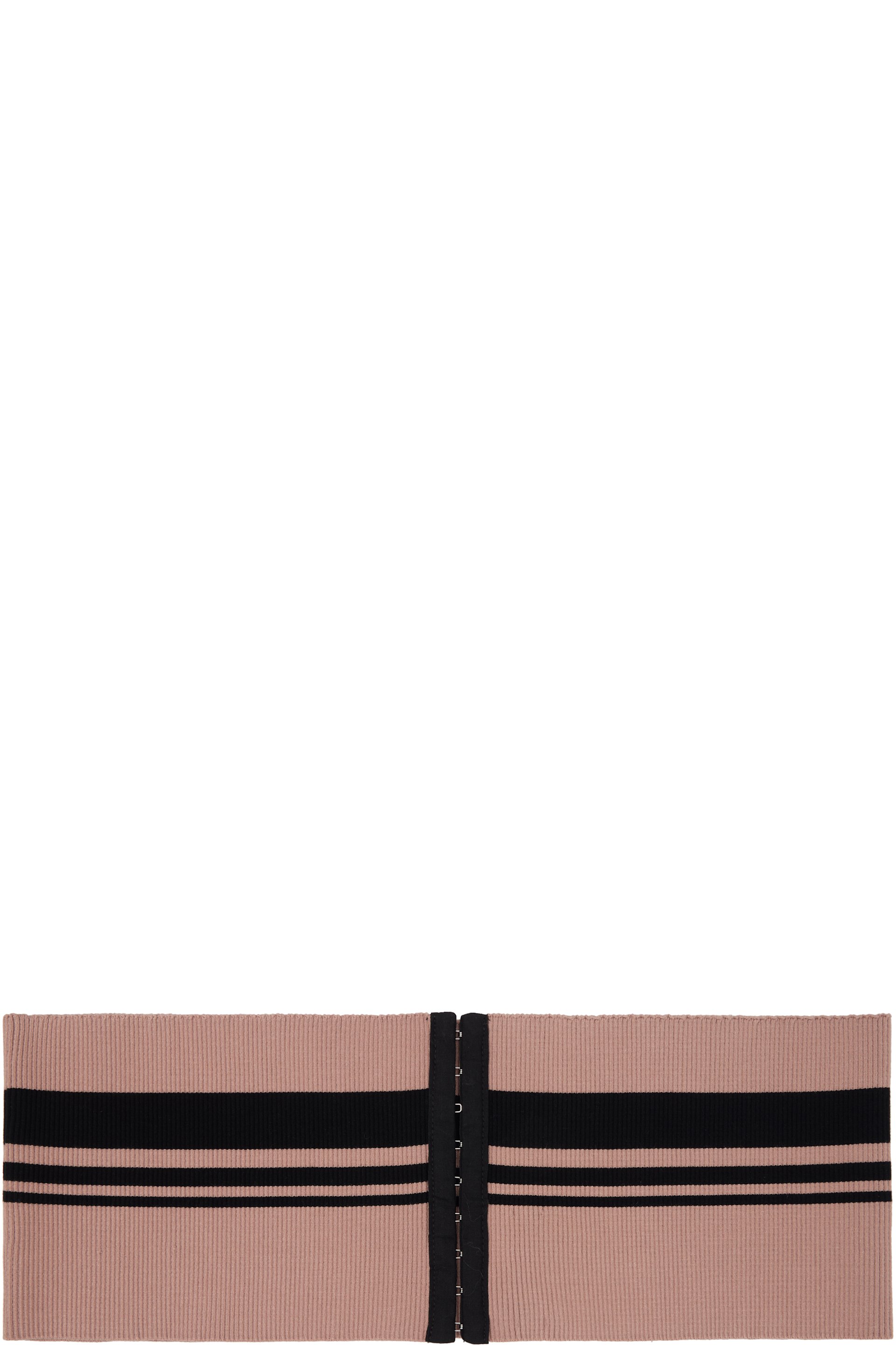 Dries Van Noten - Pink Ribbed Waistband Belt