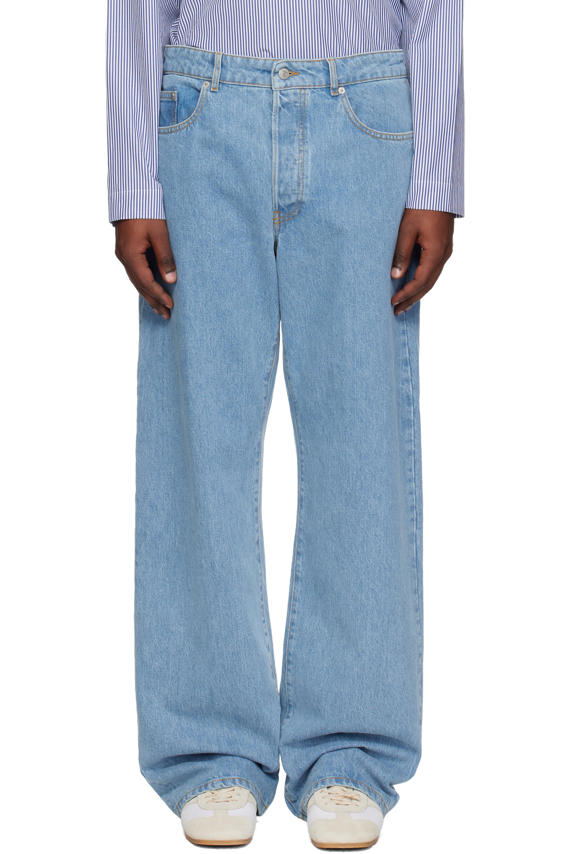 Dries Van Noten - Blue Straight Leg Jeans