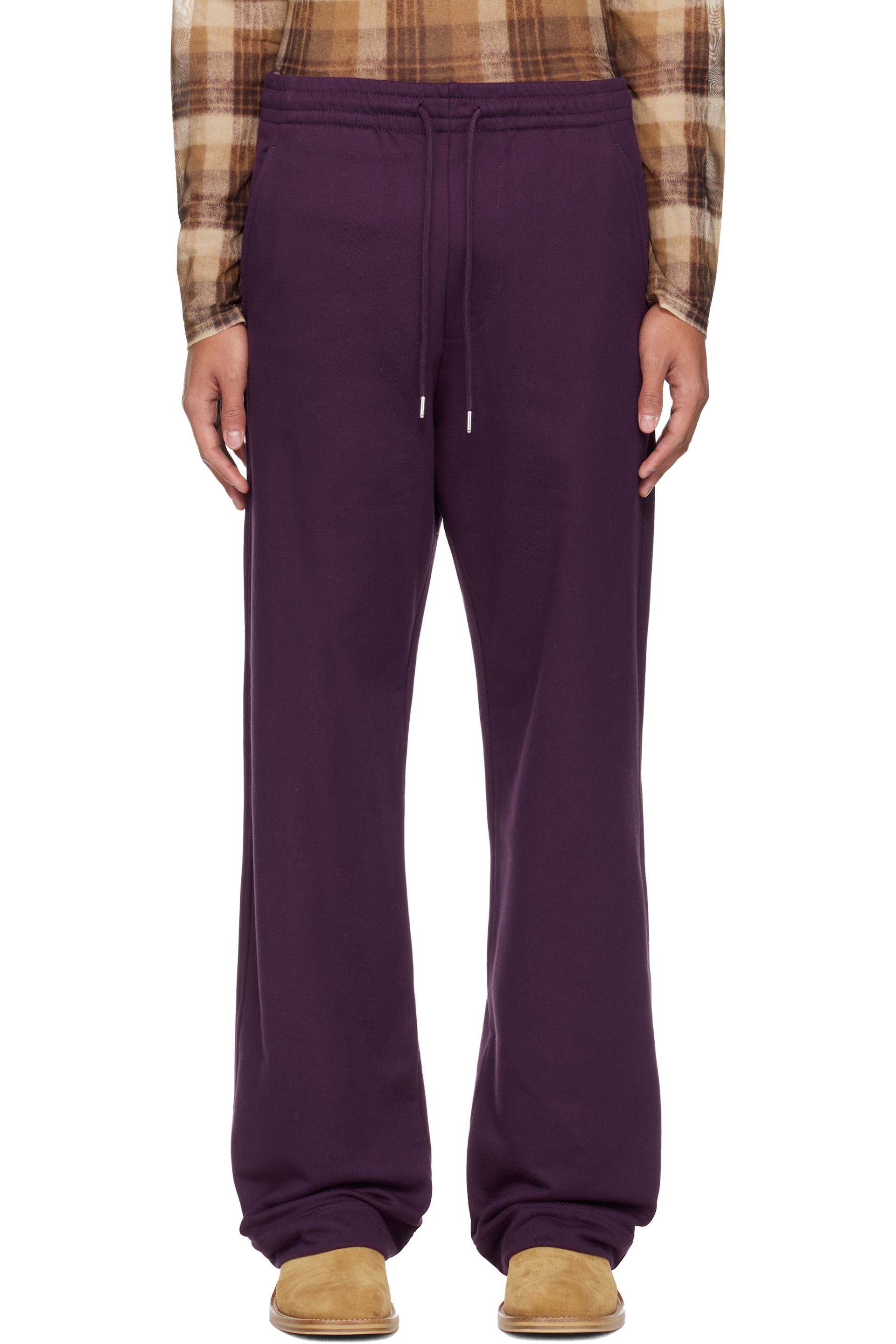 Dries Van Noten - Purple Drawstring Sweatpants