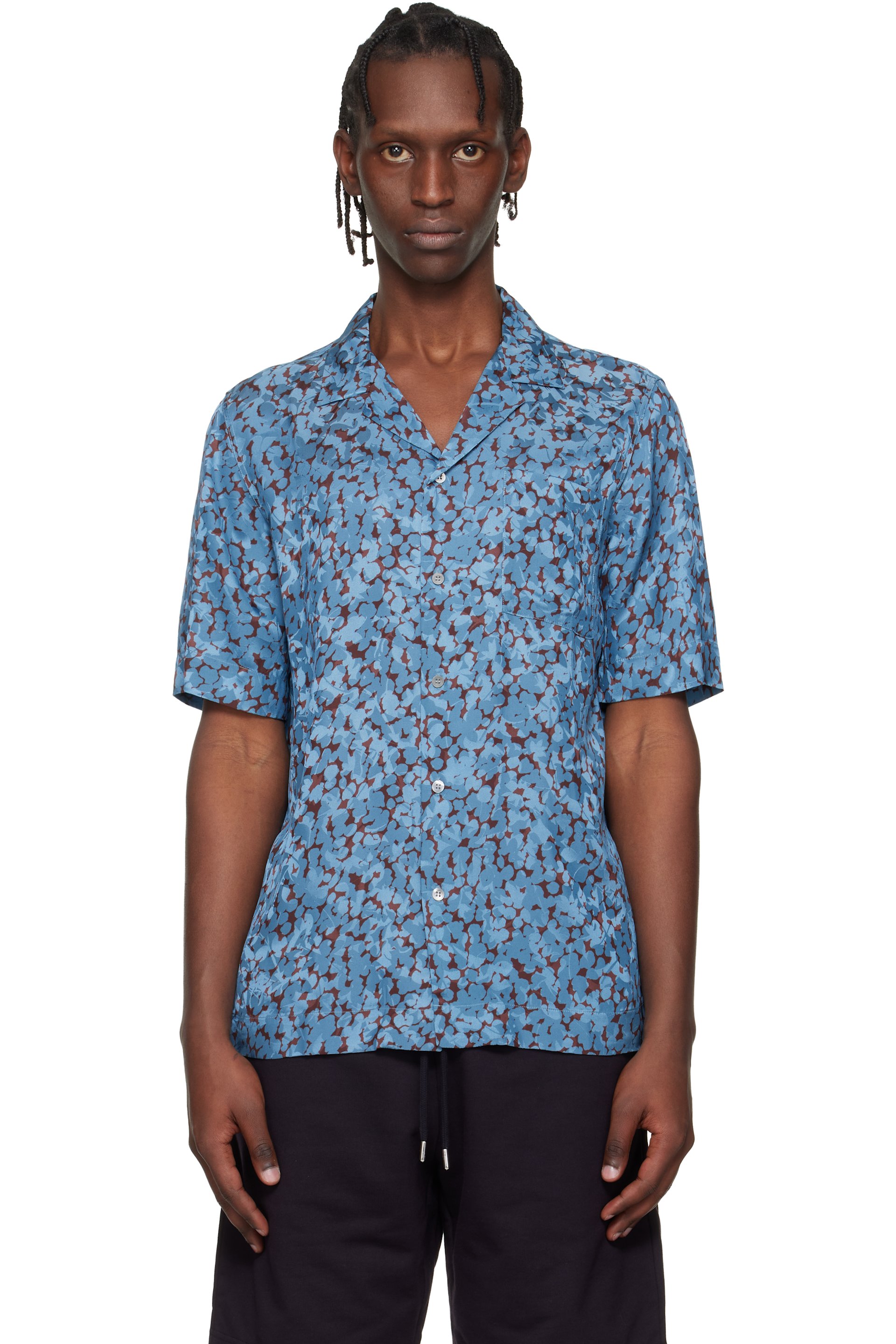 Dries Van Noten - Blue Floral Shirt