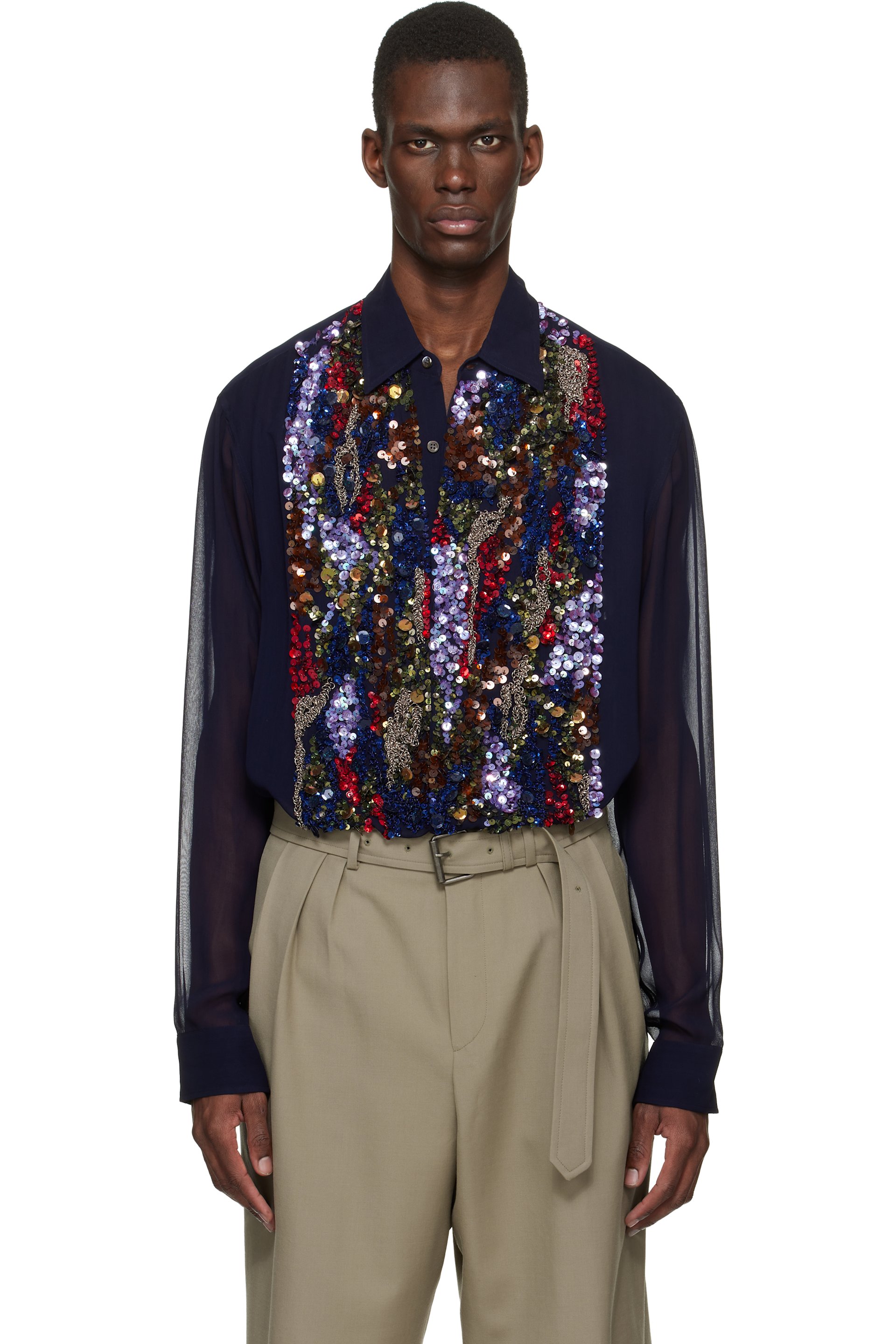 メンズ用 Dries Van Noten シャツ | SSENSE 日本