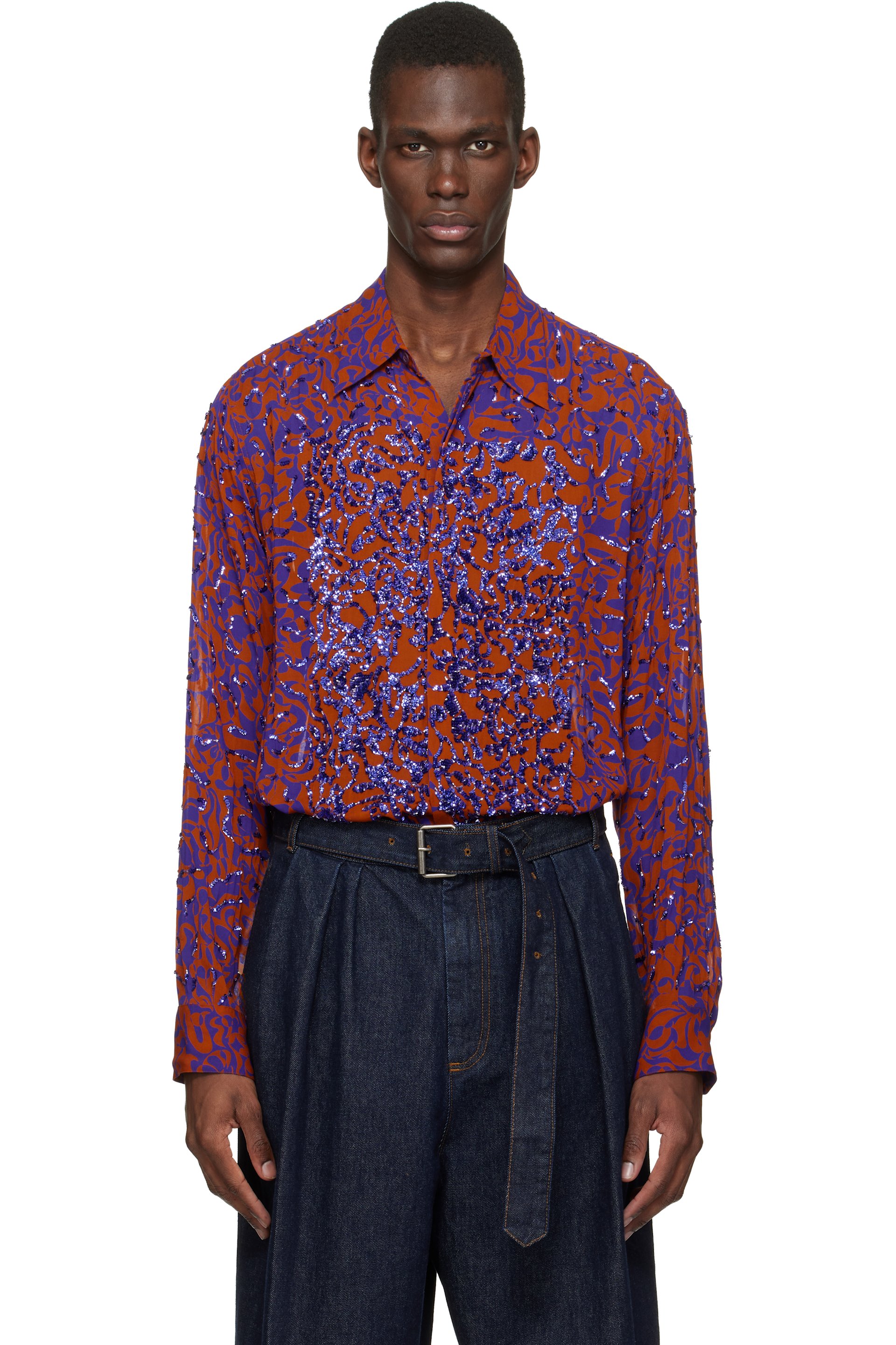 メンズ用 Dries Van Noten シャツ | SSENSE 日本