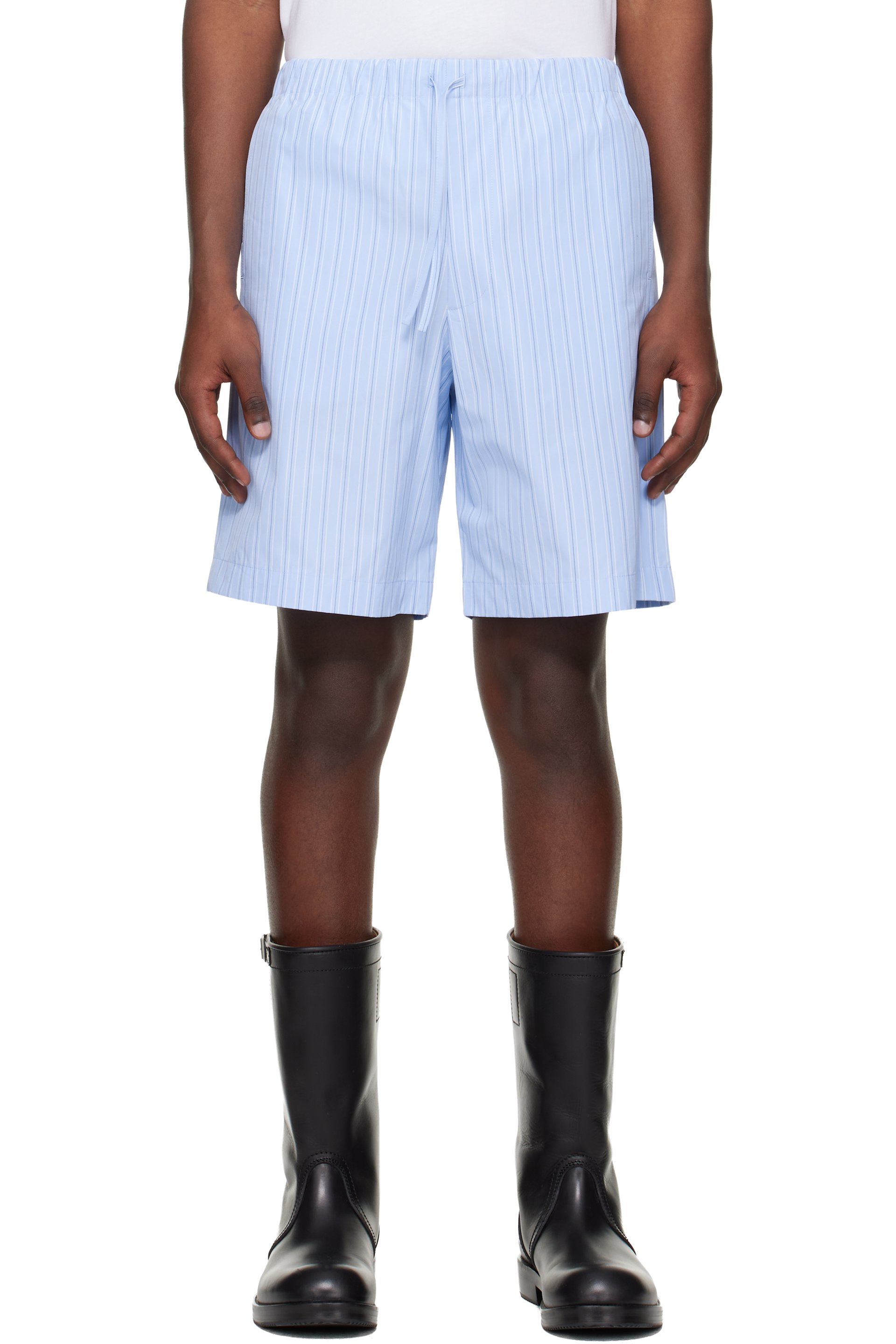 Dries Van Noten - Blue Cotton Shorts