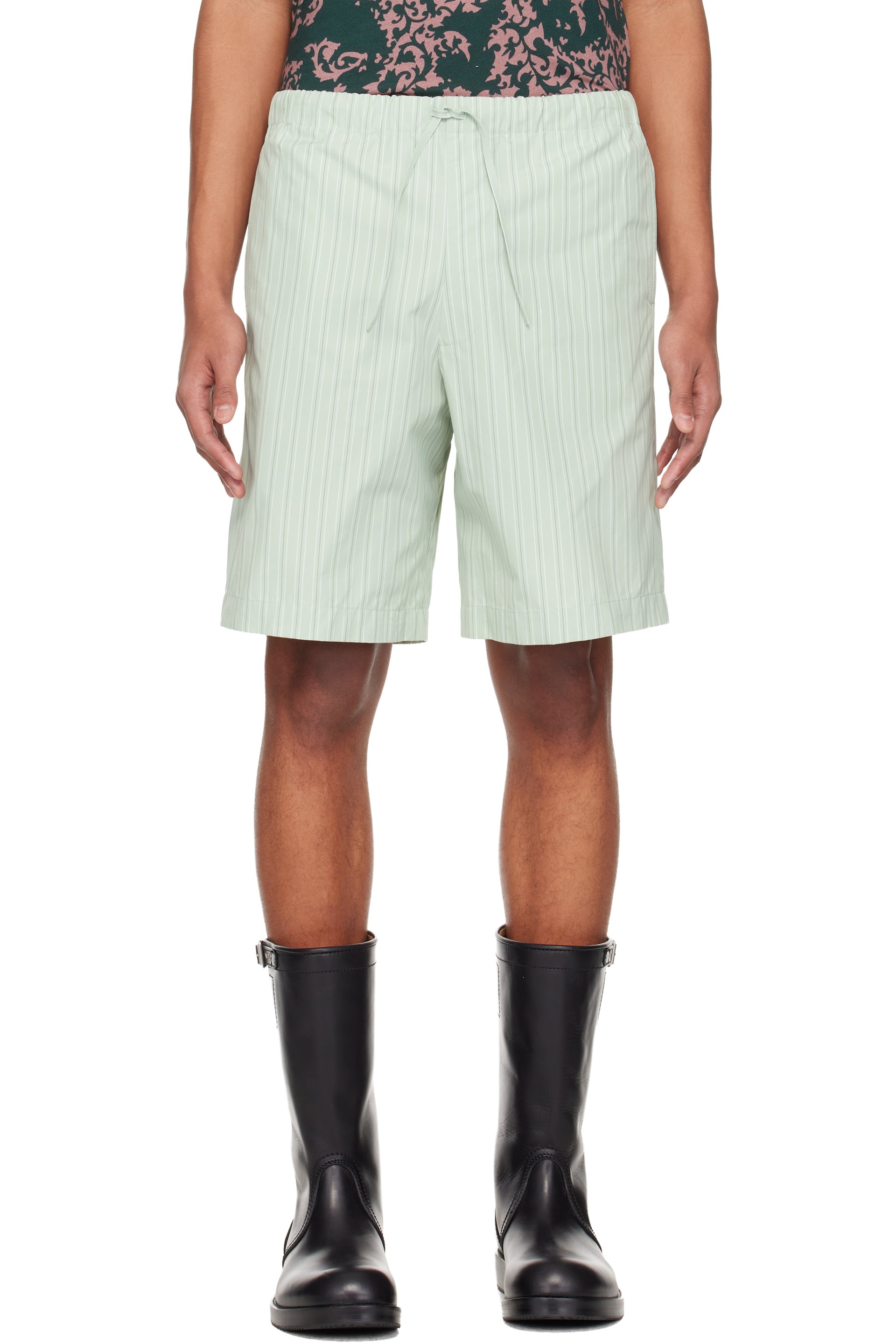 Dries Van Noten - Green Cotton Shorts