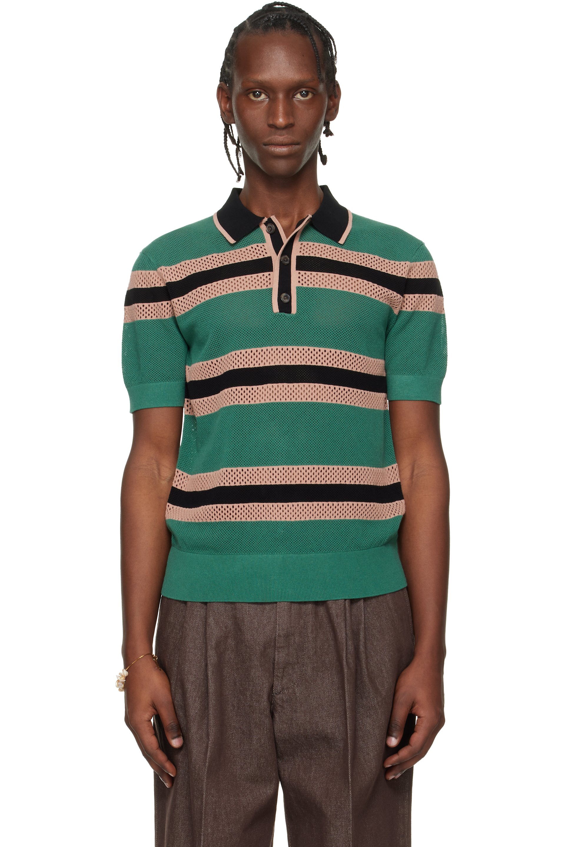 Noten Van Dries POLO” SWEATER “STRIPE NOTEN VAN DRIES Mercy Avenue Fifth Saks | Shirt Polo Knit Striped トップス