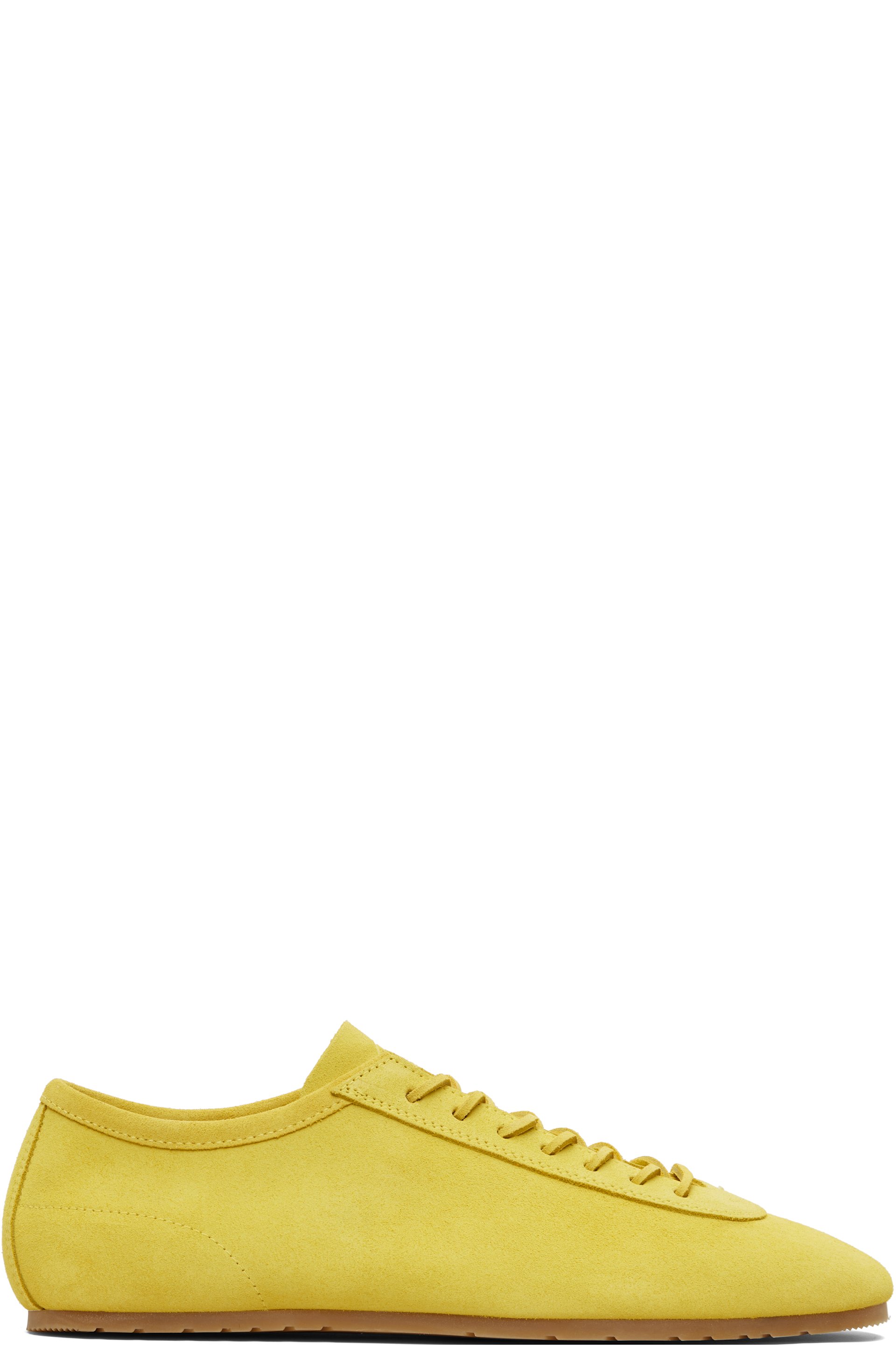 Dries Van Noten - Baskets jaunes en suède