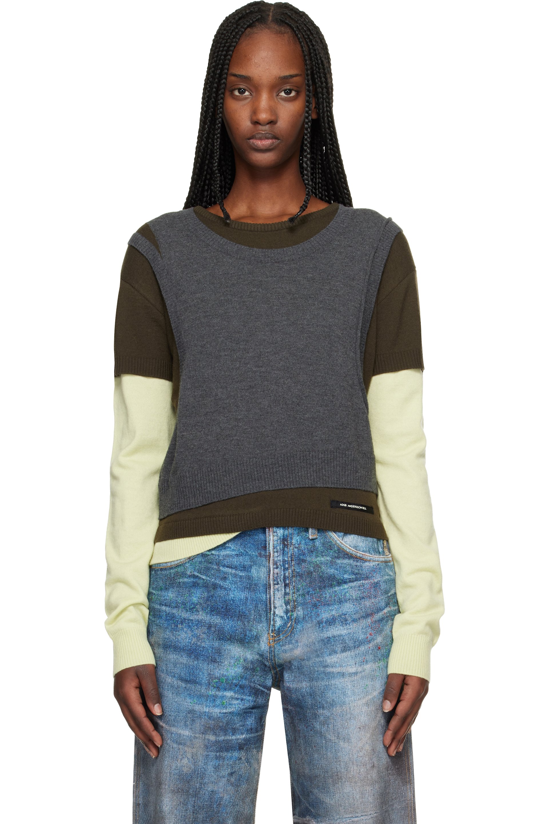 Andersson Bell - Pull étagé Tres Over multicolore