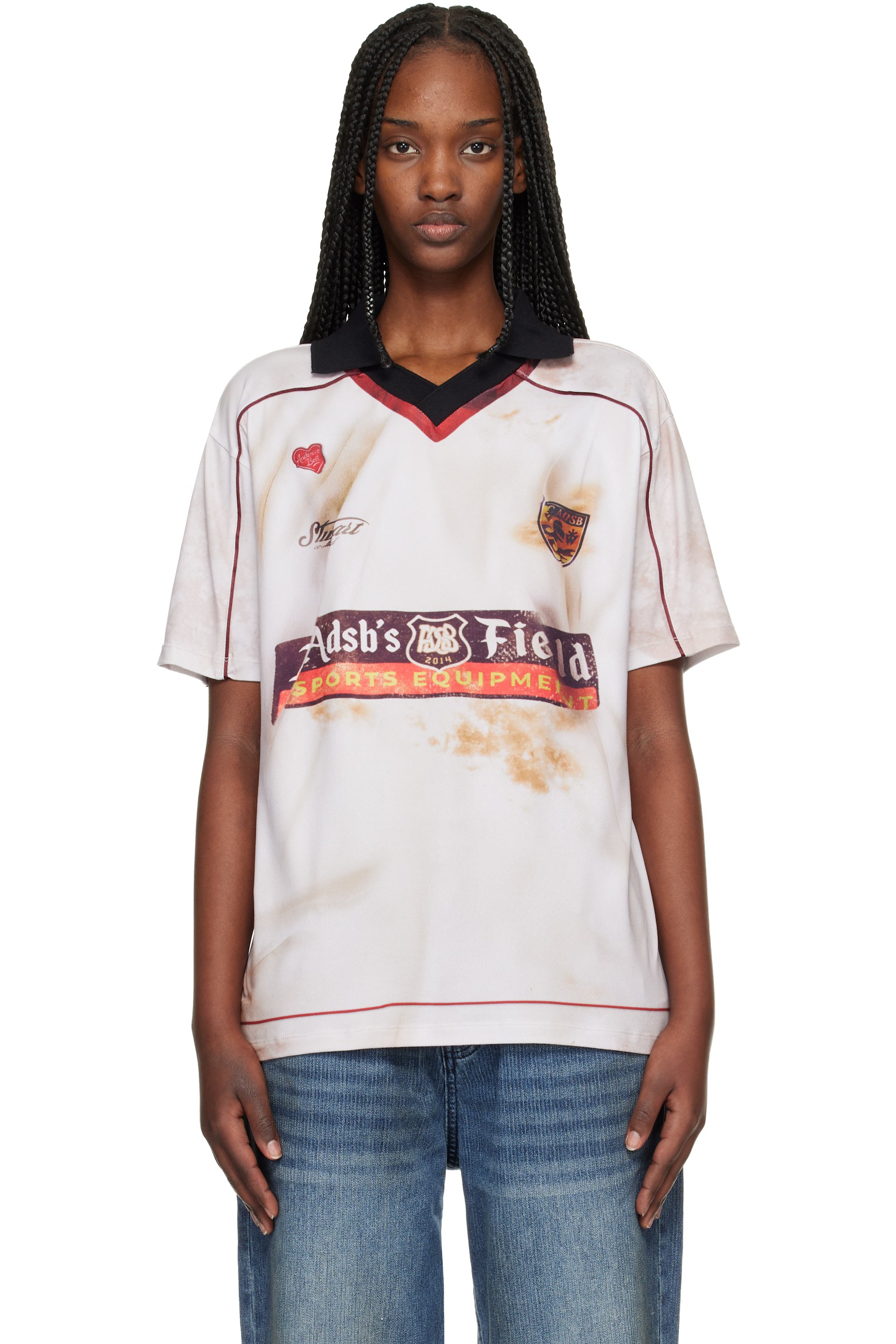 Andersson Bell - Off-White Dust Printed Football Jersey