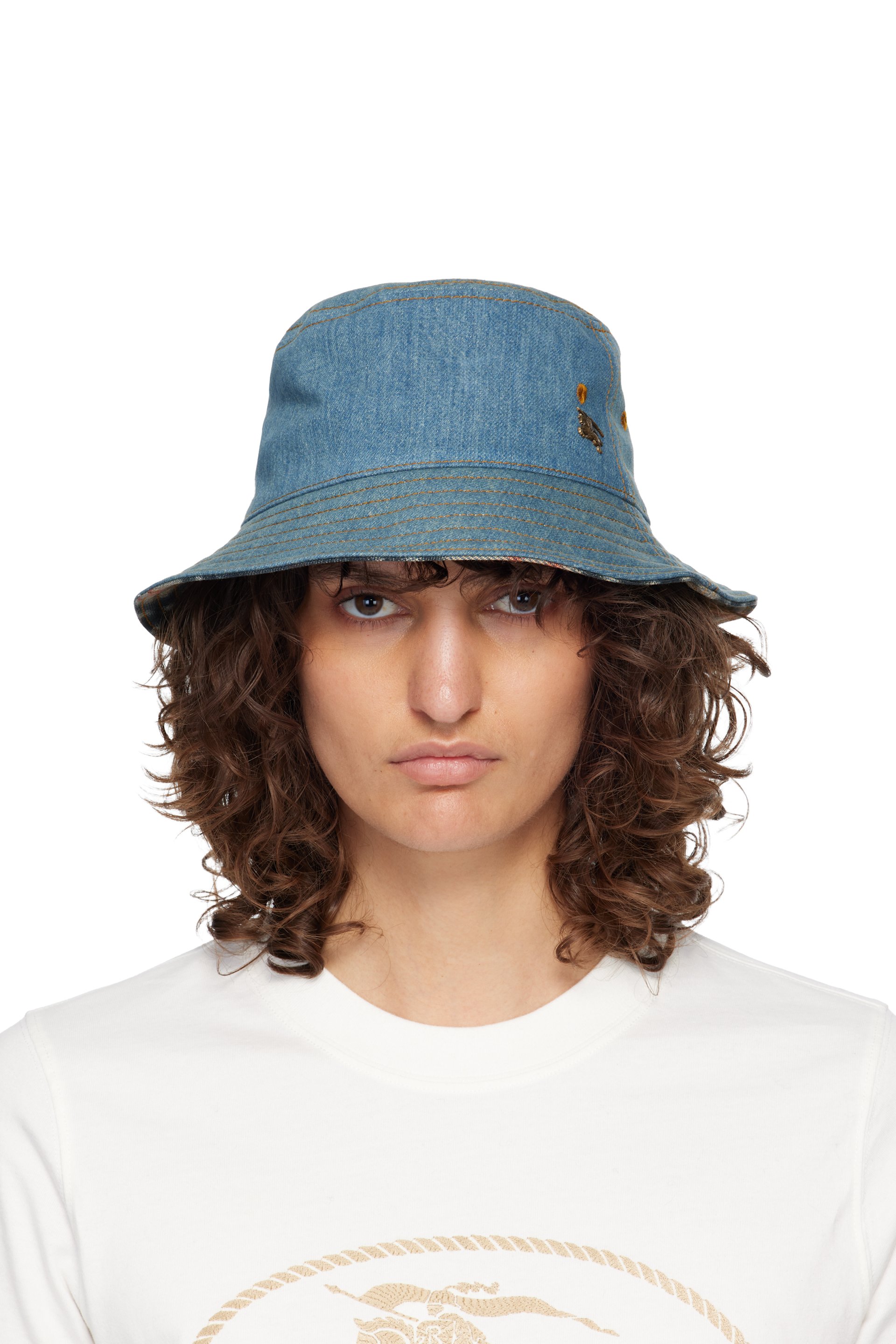 Burberry - Blue Denim Bucket Hat