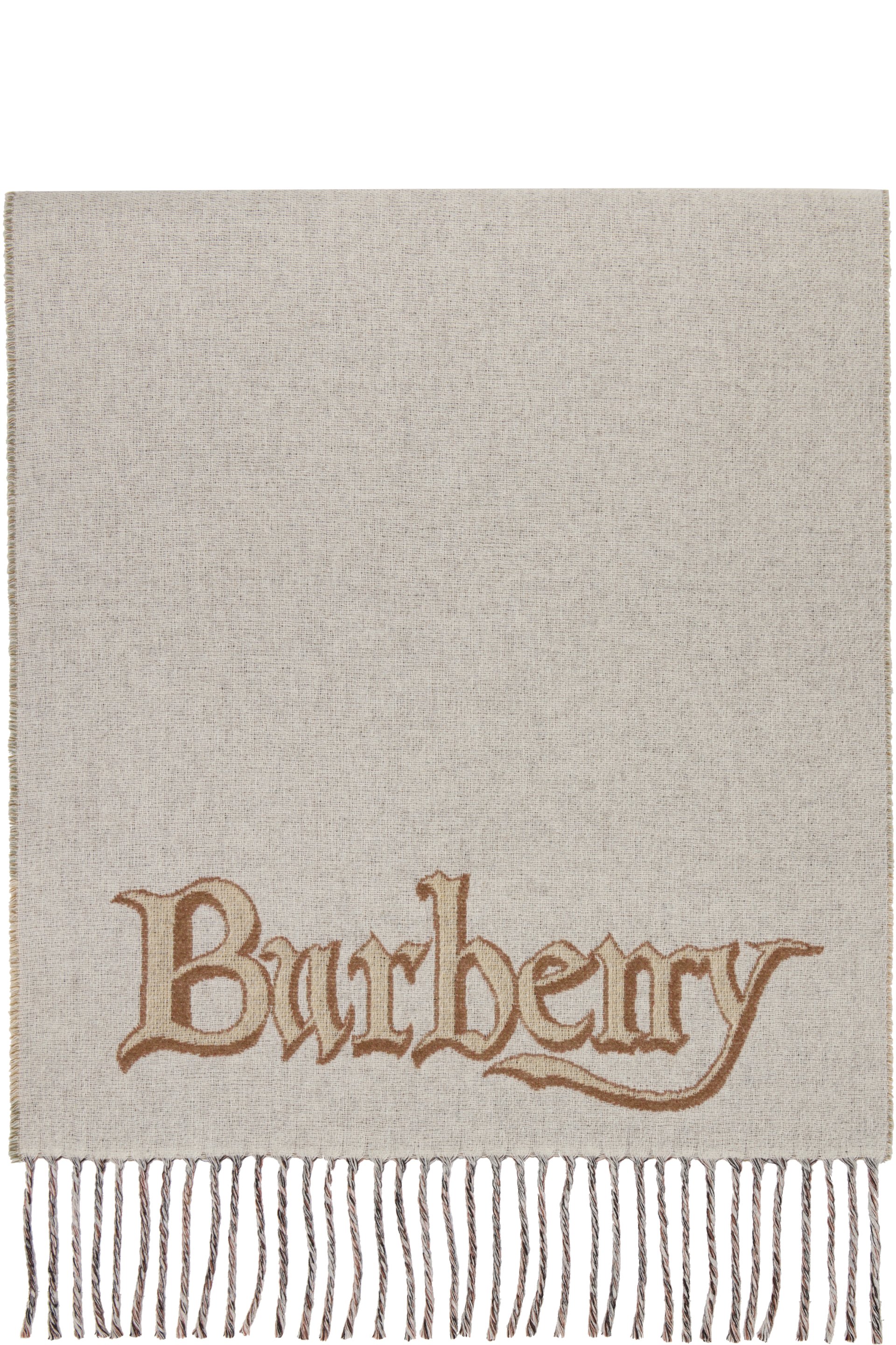 Burberry - Écharpe multicolore en cachemire à image d'étalon
