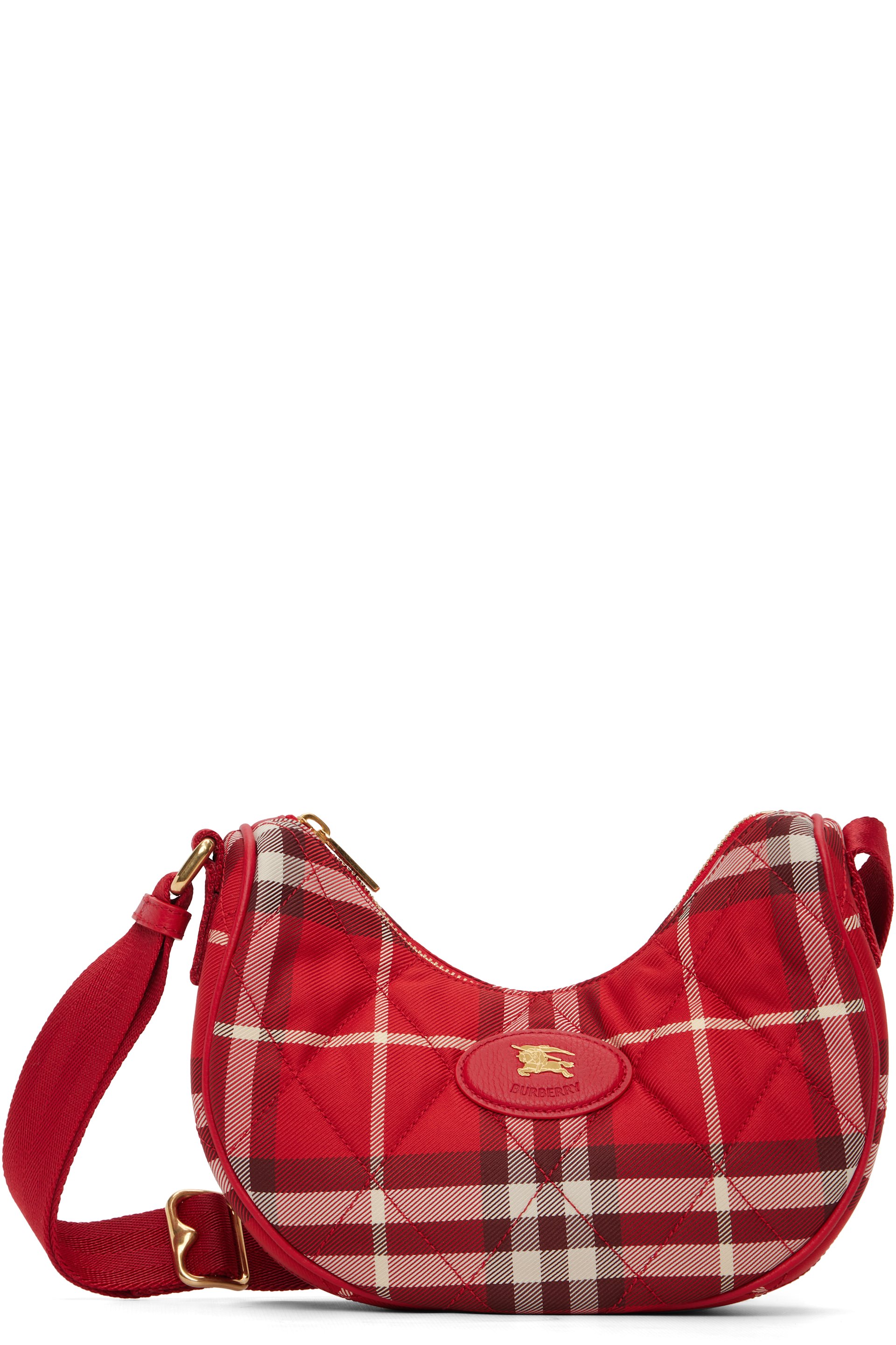 Burberry - レッド Horseshoe クロスボディバッグ