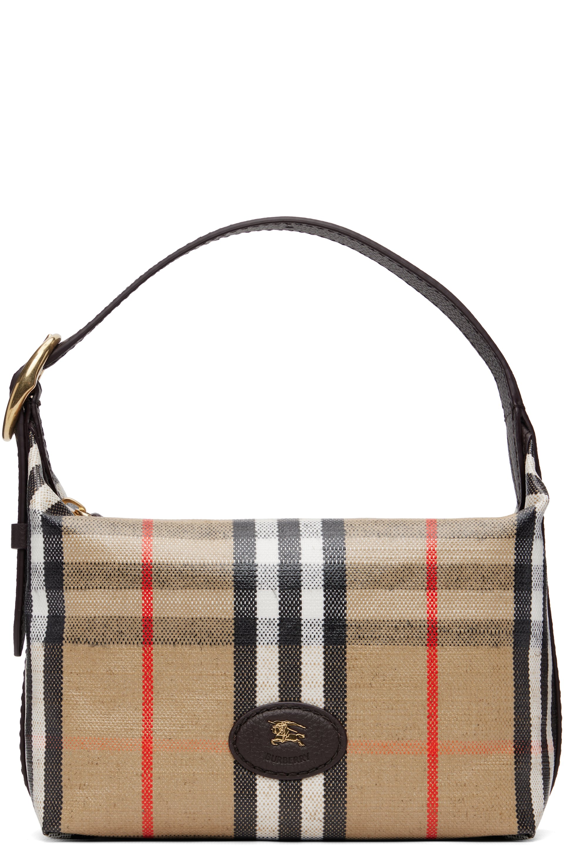 Burberry - Mini sac Highlands brun