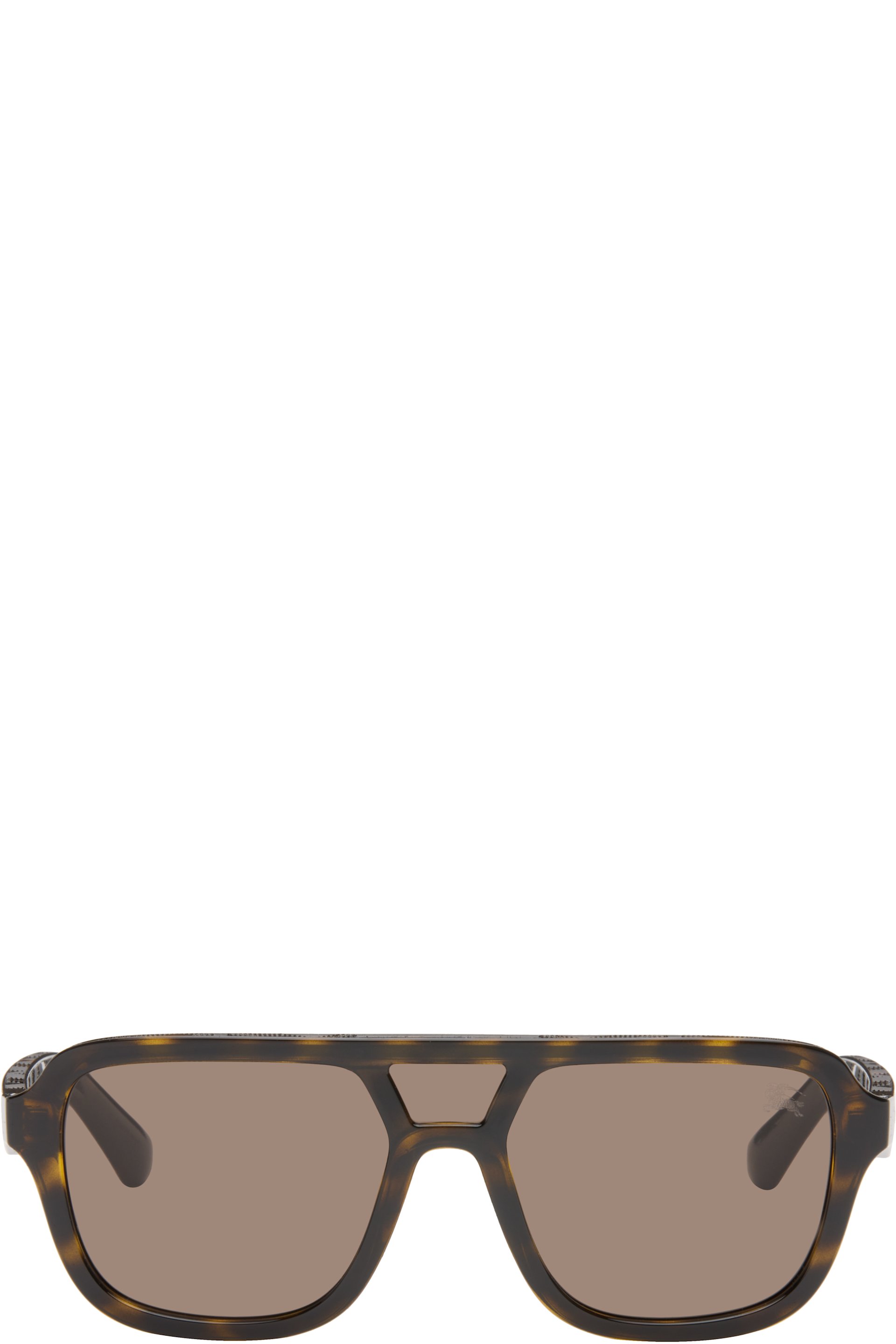 Burberry - Brown Aviator Sunglasses
