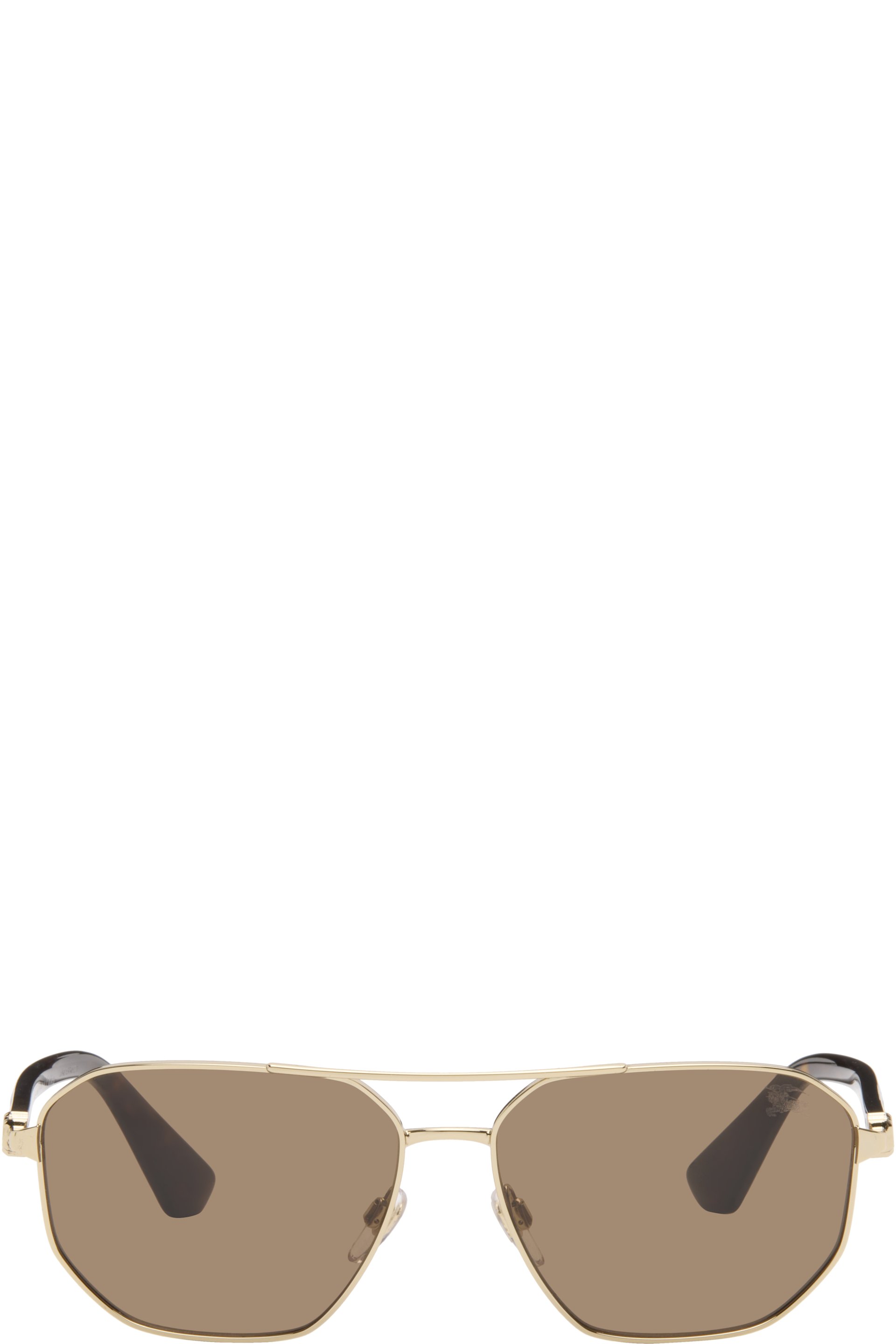Burberry - Gold Metal Sunglasses