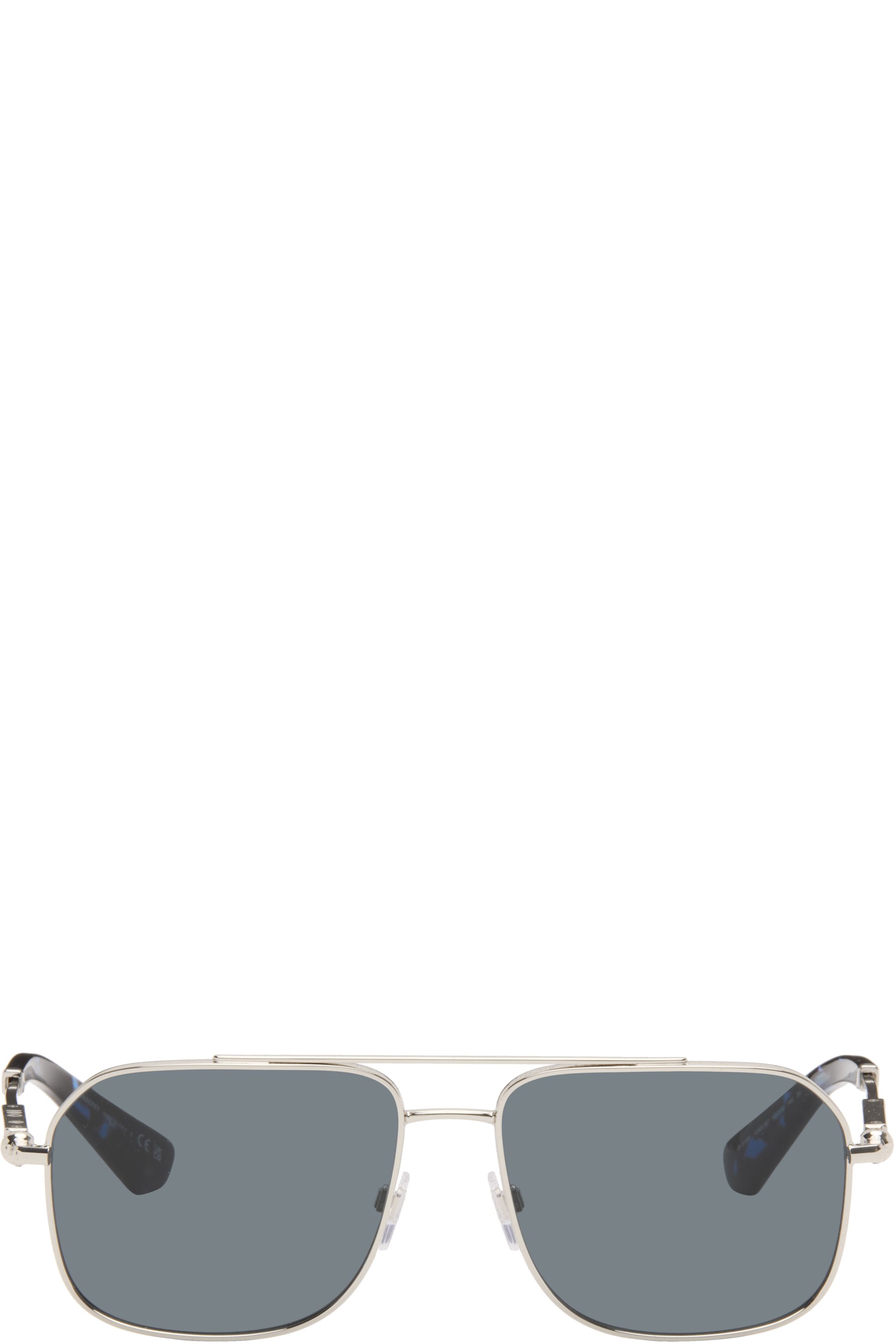 Burberry - Silver Metal Sunglasses
