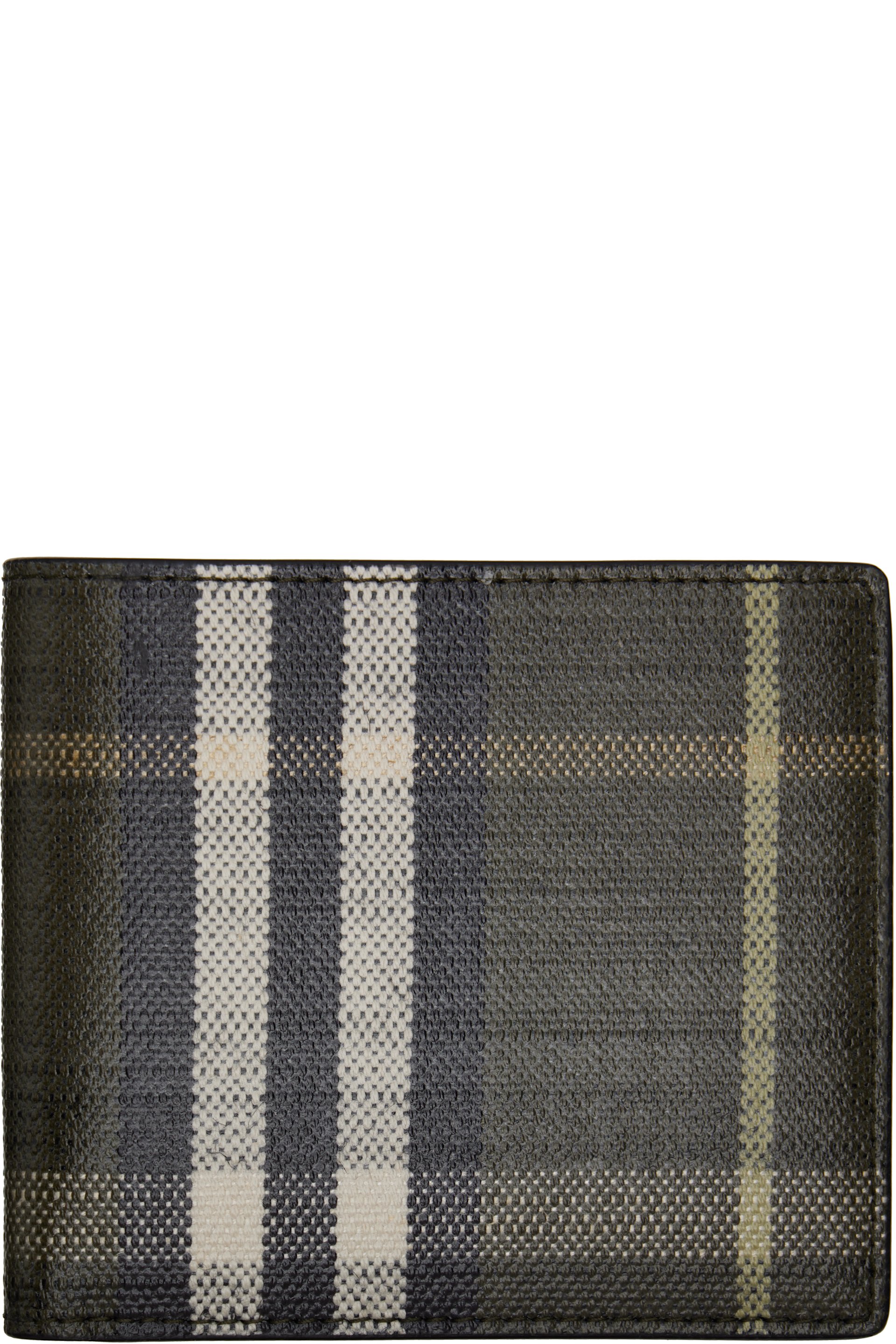 Burberry - Gray Check Bifold Wallet