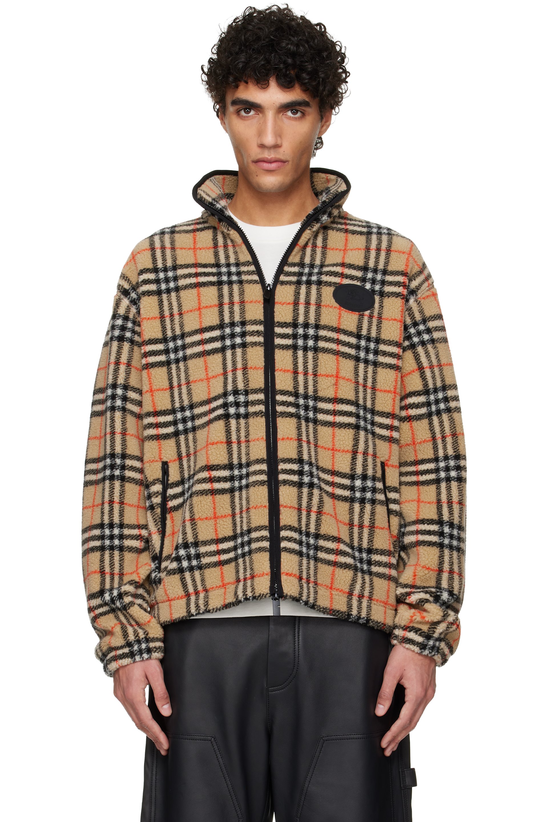 Burberry - Beige Fairfax Check Sweater