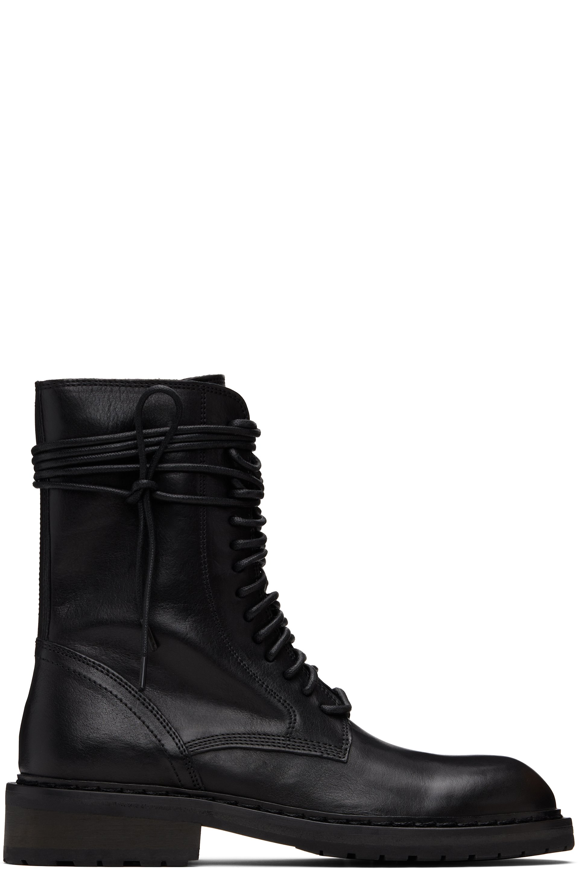 Ann Demeulemeester: ブラック Danny アンクルブーツ | SSENSE 日本