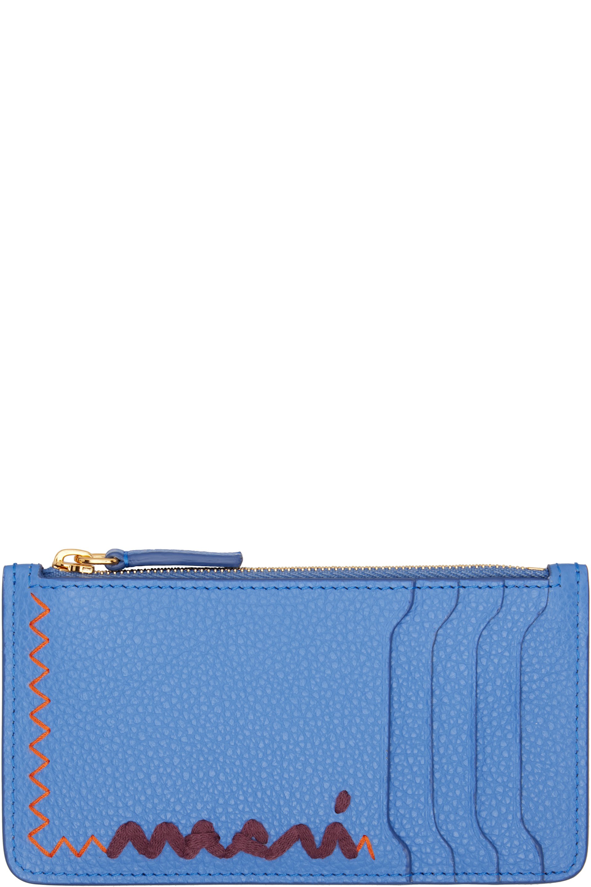 Marni - ブルー Zipped カードケース