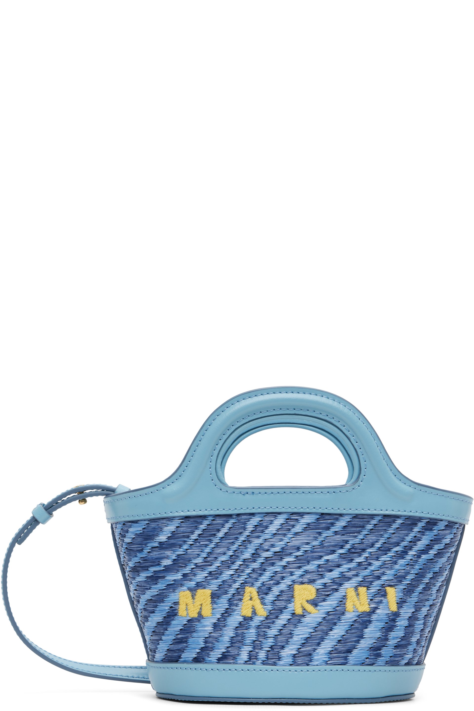 Marni - ブルー マイクロ Wavy Tropicalia トートバッグ
