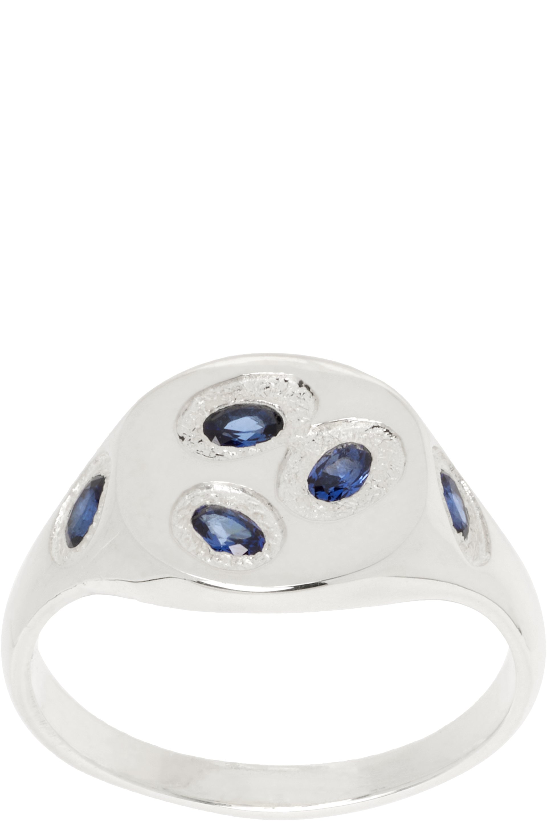 Bleue Burnham - Mini Oval Chloroplast Signet Ring
