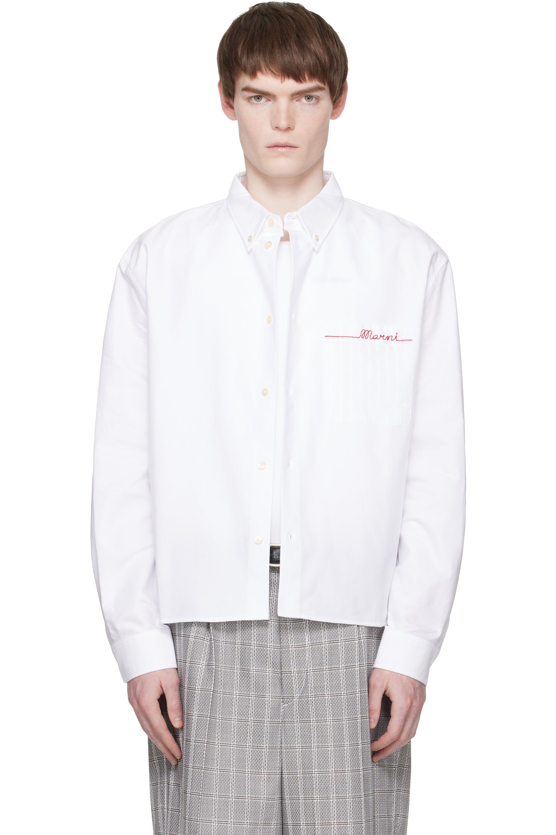 Marni - 白色 Cotton Oxford 衬衫
