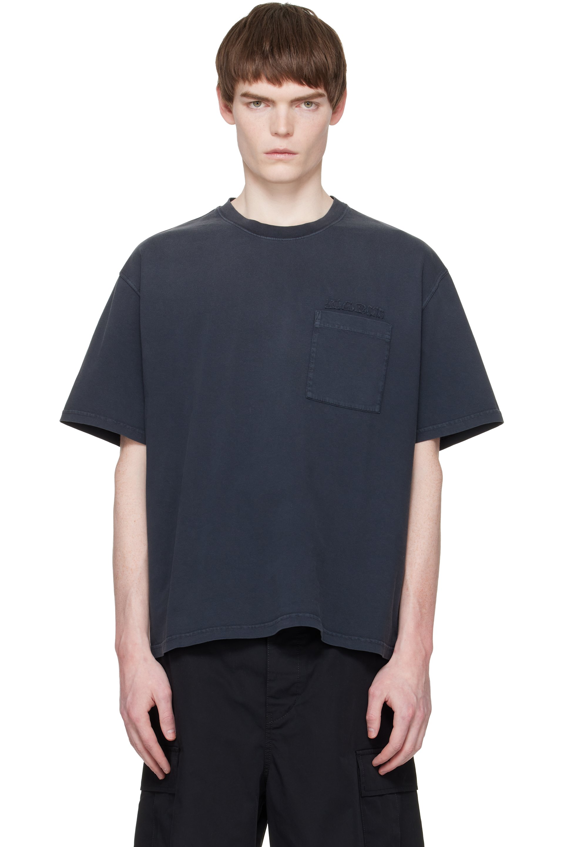 Marni - 黑色 Cotton Marni Patches T 恤