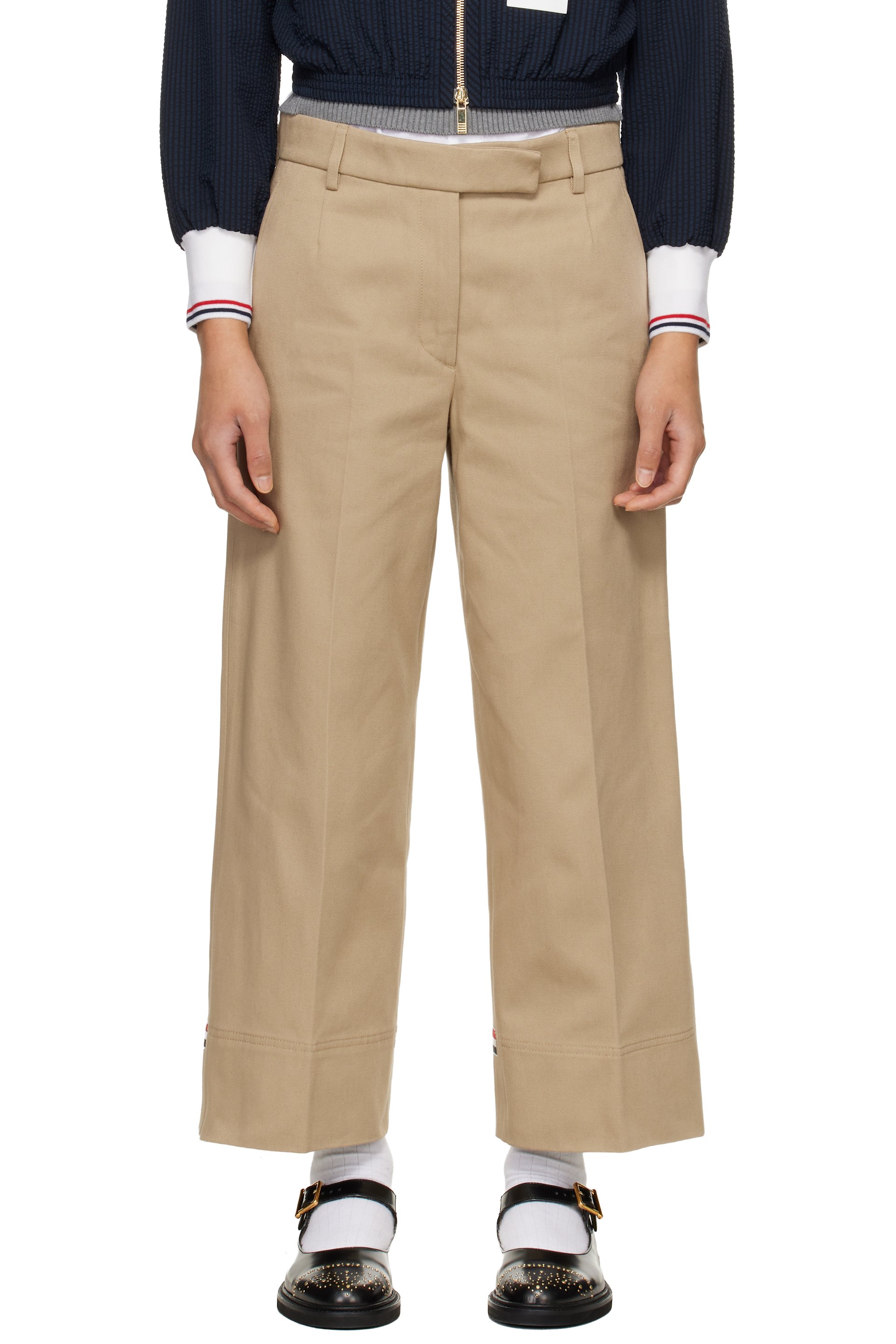 Thom Browne - 卡其色 Cotton Gabardine Chino 长裤