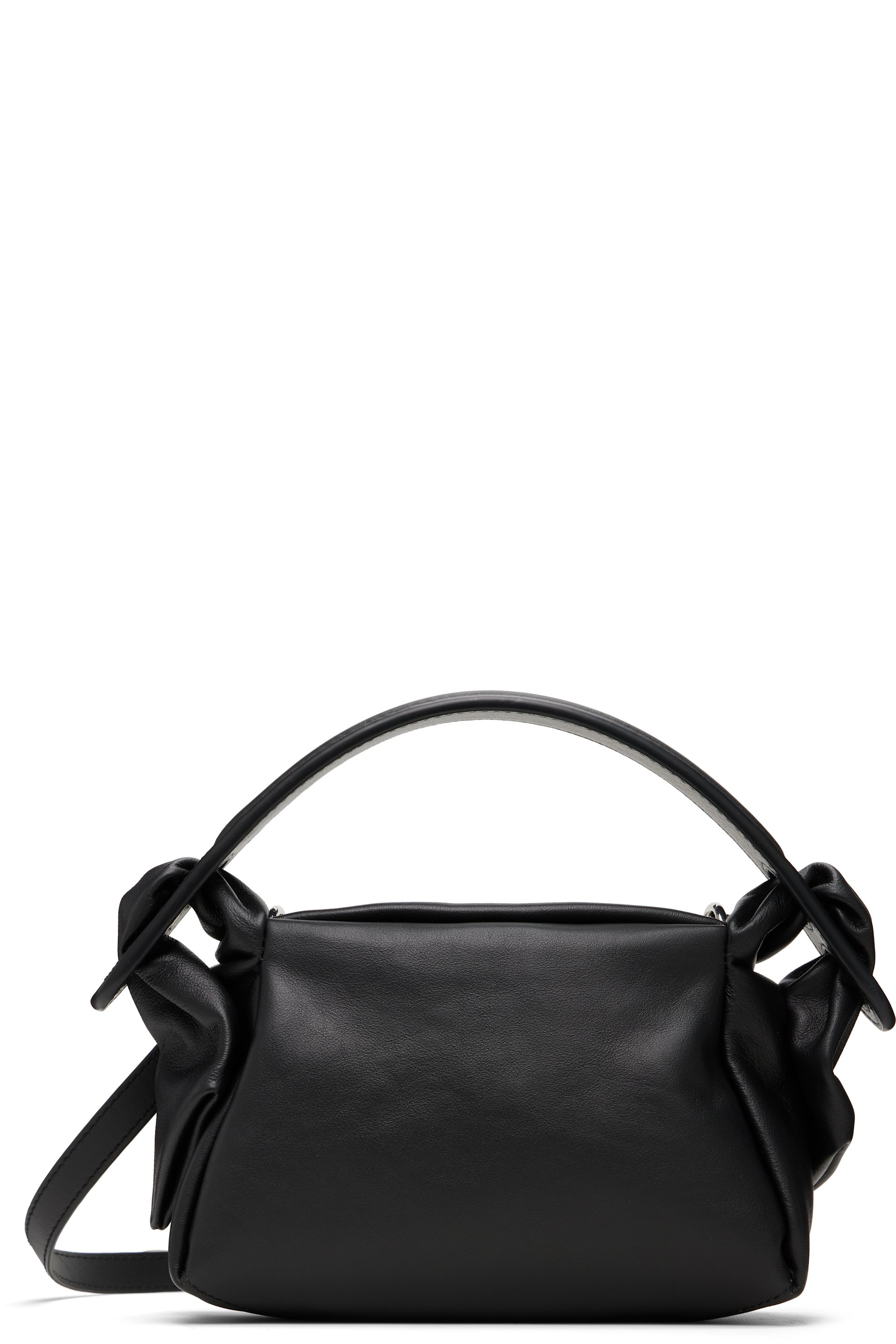 Kenzo: Black 'KENZO Furoshiki' Mini Leather Bag | SSENSE