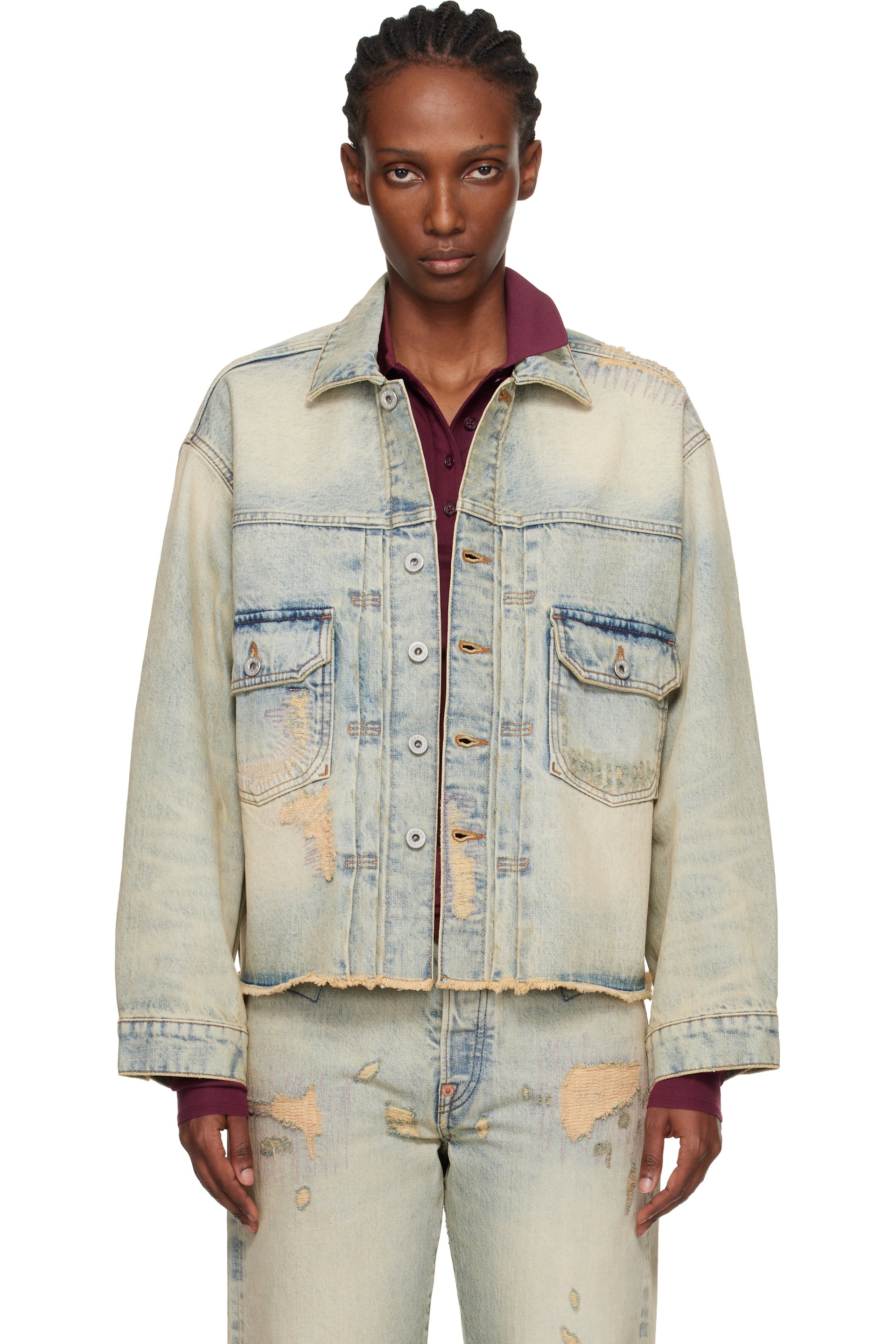 Kenzo - Blue Kenzo Paris Denim Trucker Jacket
