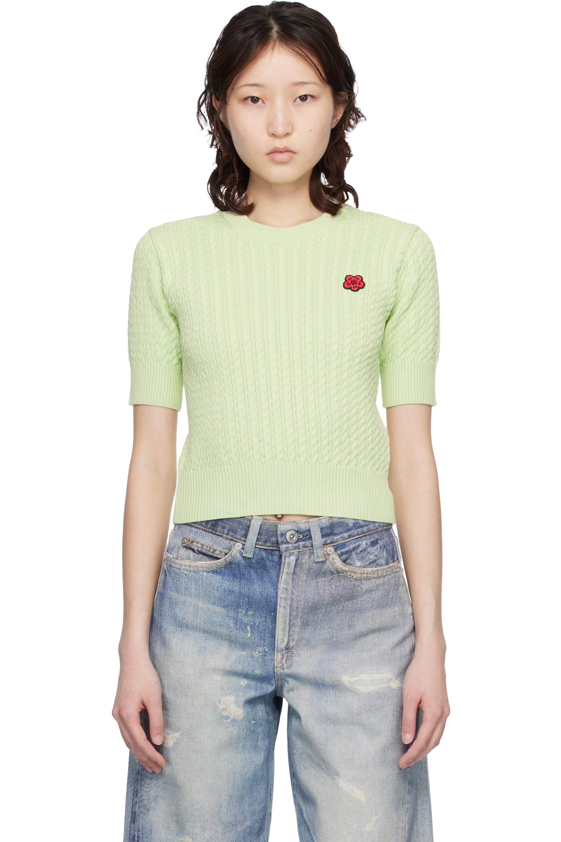 Kenzo - T-shirt à manches courtes vert - BOKE FLOWER