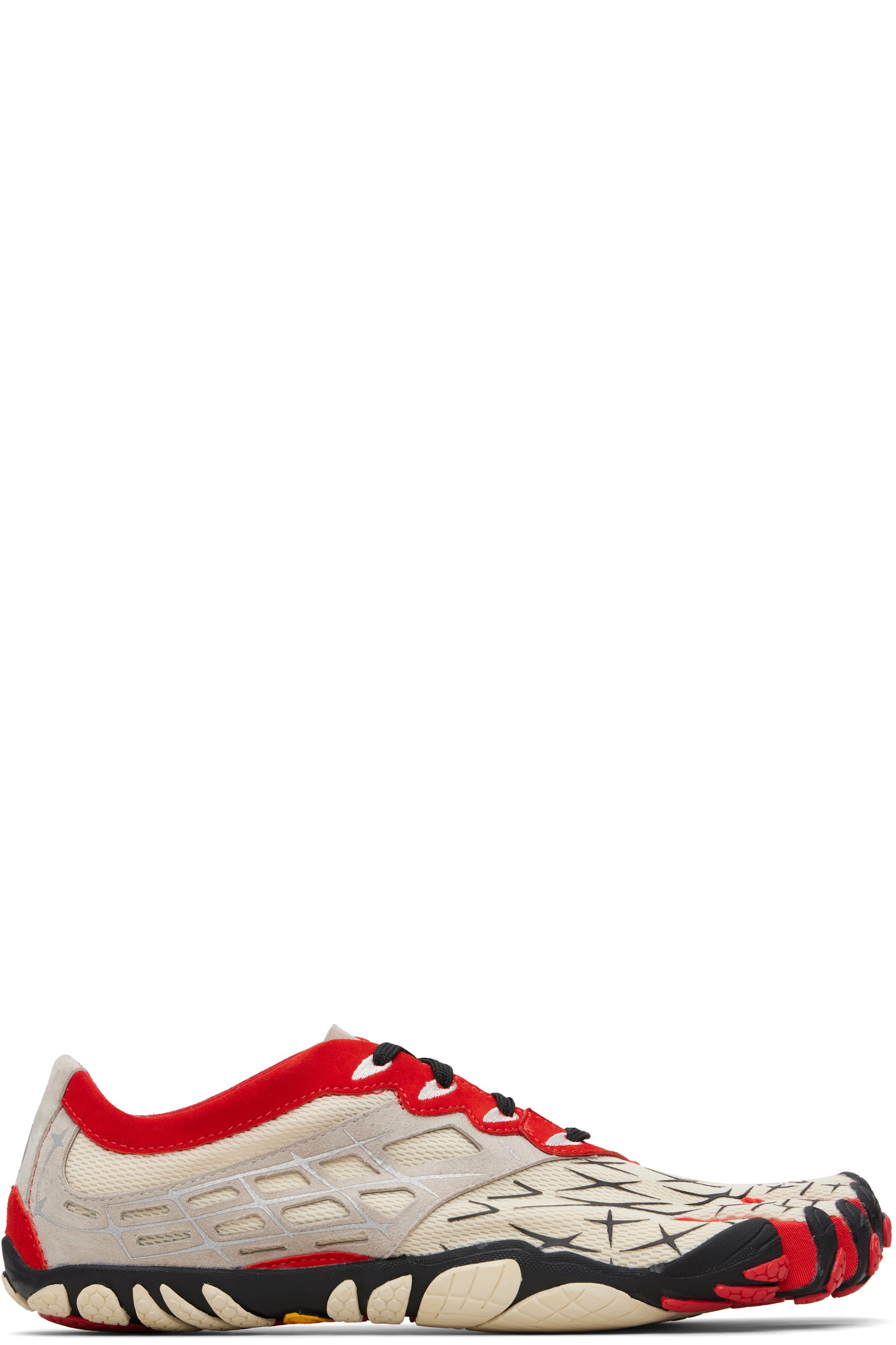 Vibram FiveFingers - Baskets Seeya LS EVO blanc cassé et rouge