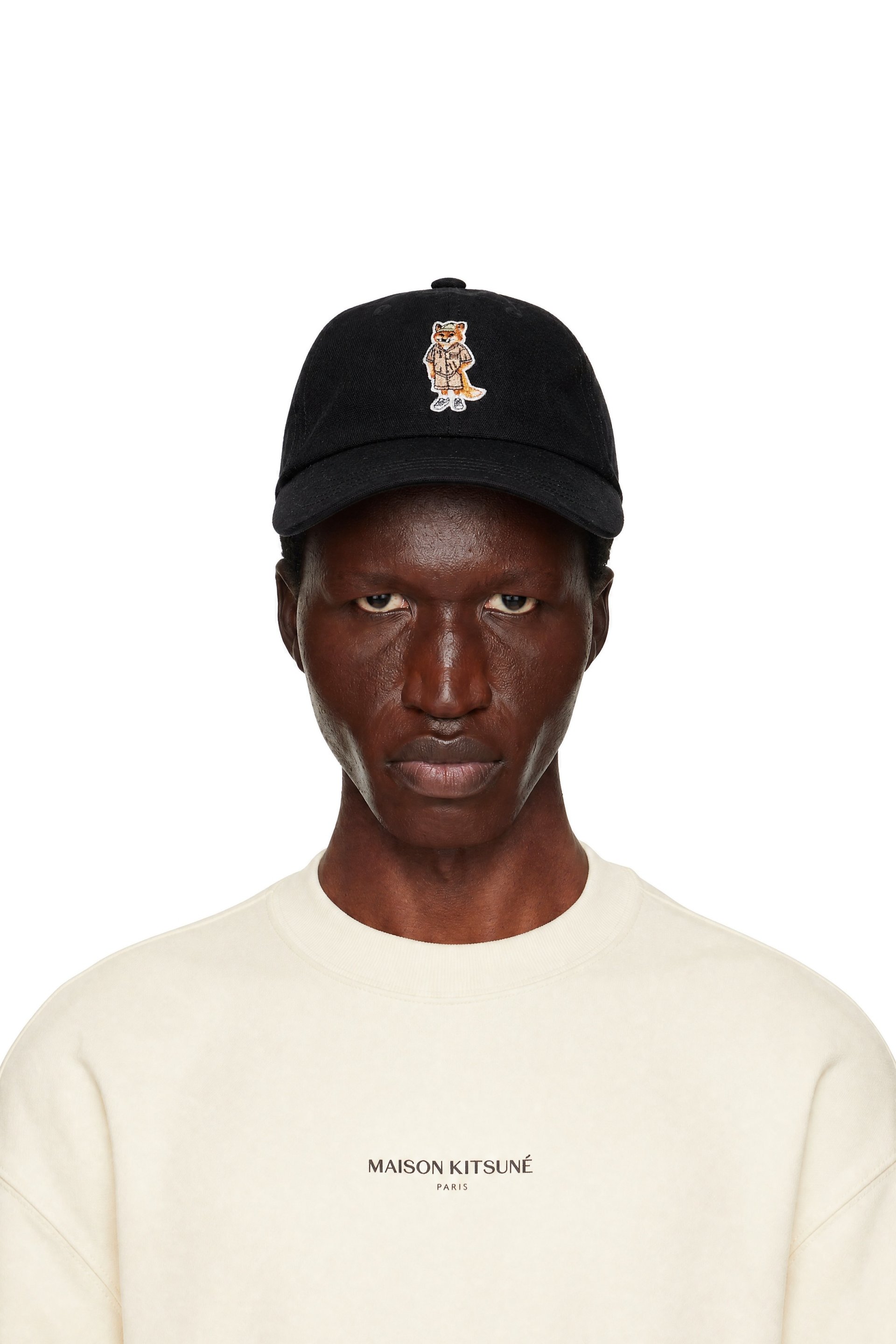 Maison Kitsuné - ブラック ドレスド フォックス キャップ