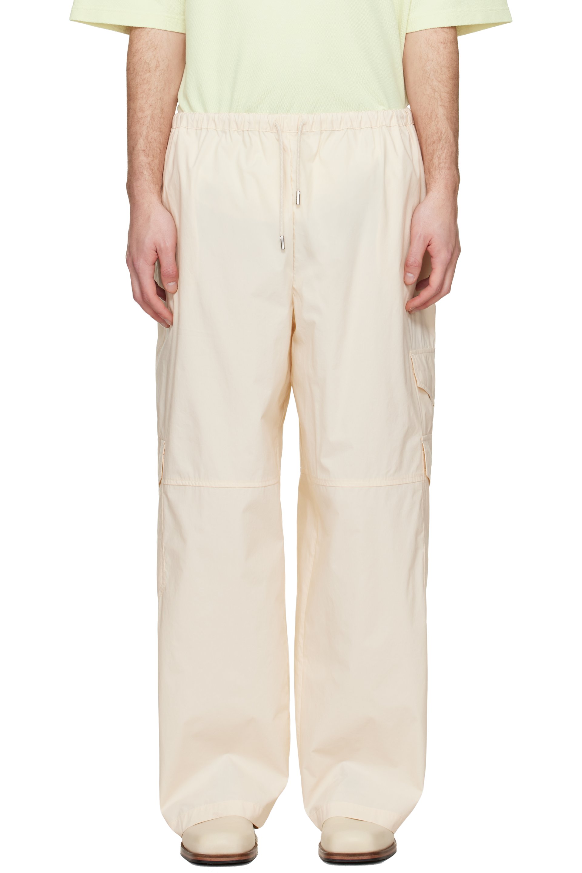 Maison Kitsuné - Off-White Oversize Cargo Pants