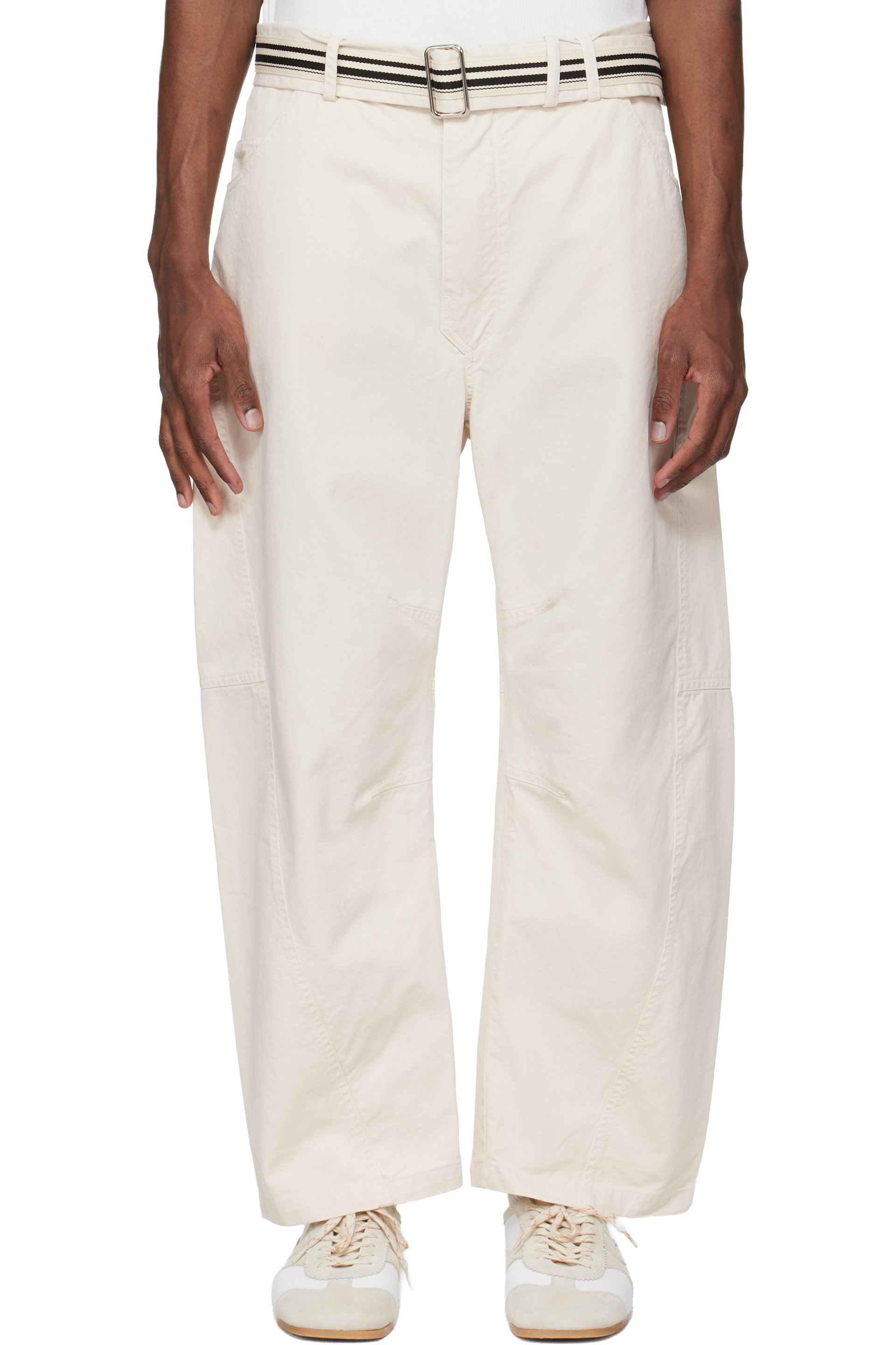 Mordecai - Off-White Pockets Trousers