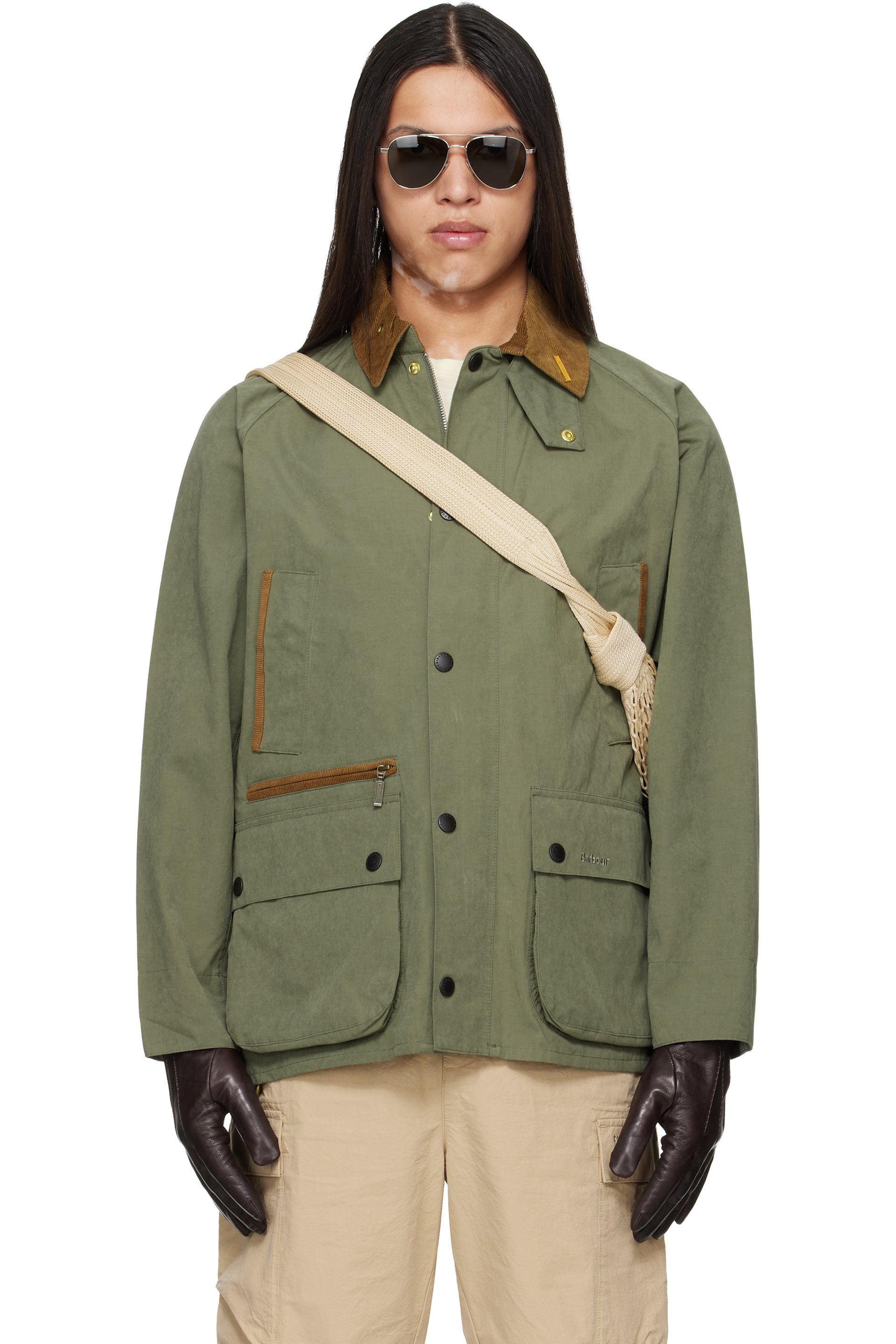 Barbour - 卡其色 Icons Bedale Casual 夹克
