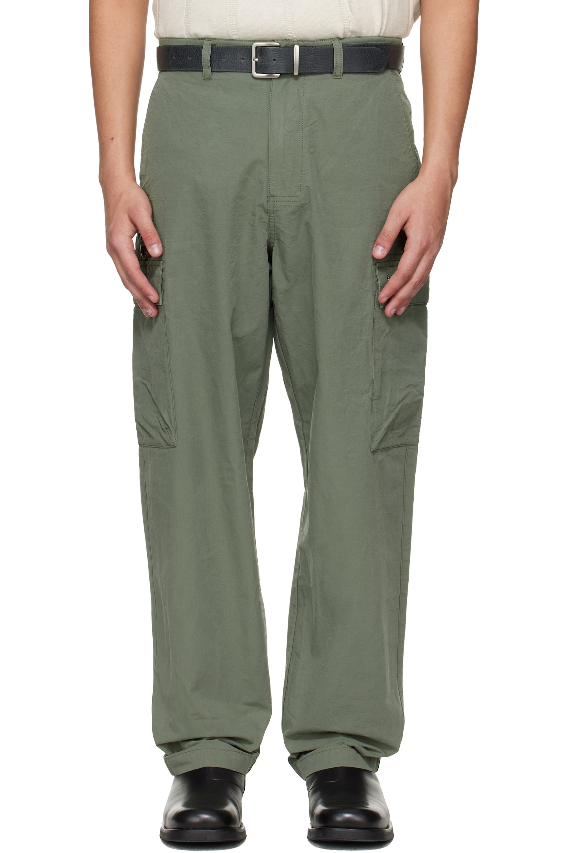 Barbour - Khaki Spey Poplin Relaxed Cargo Pants