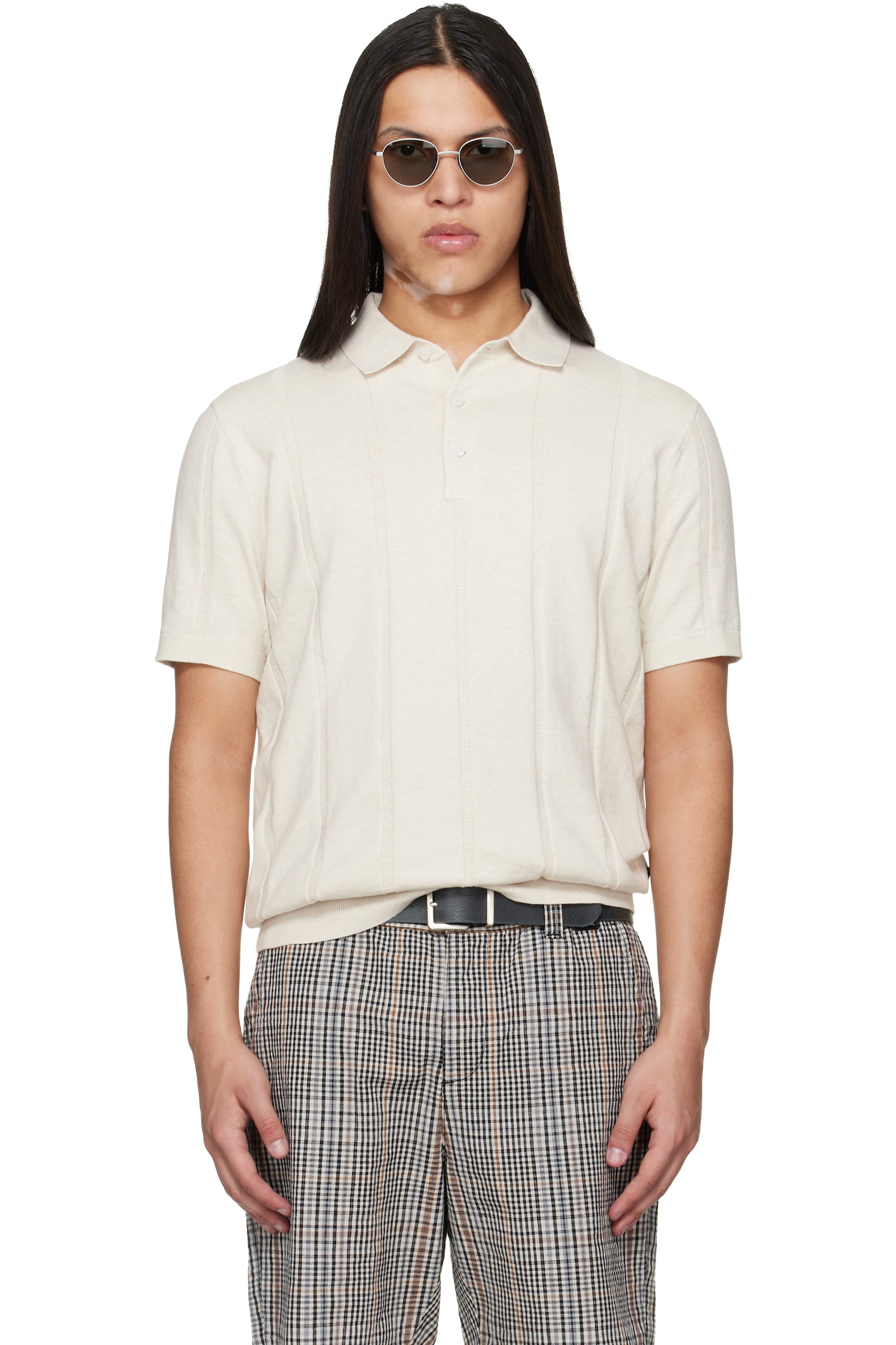 Barbour - Off-White Wellburn Knitted Polo